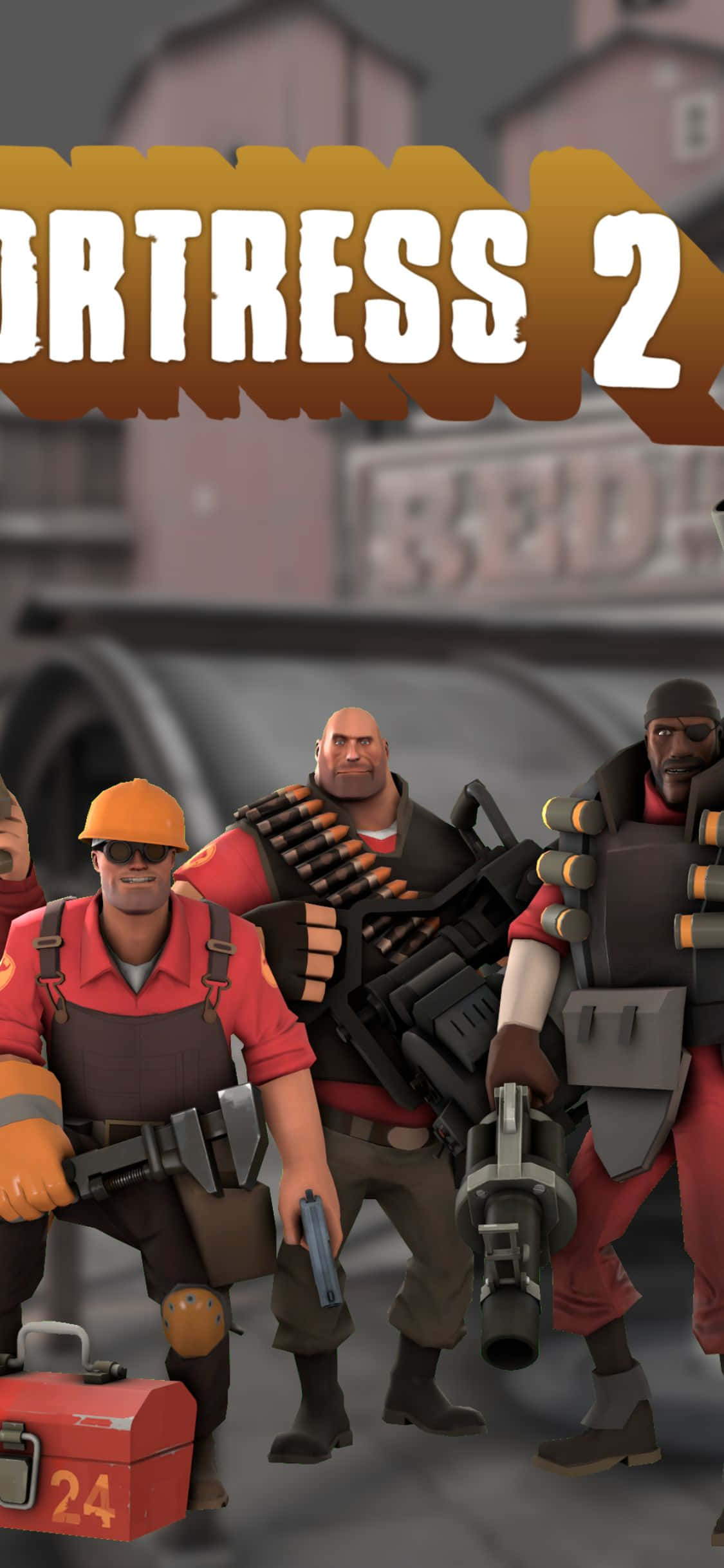 iPhone XS ile Team Fortress 2 Savaşına Katılmaya Hazır Olun Duvar Kağıdı