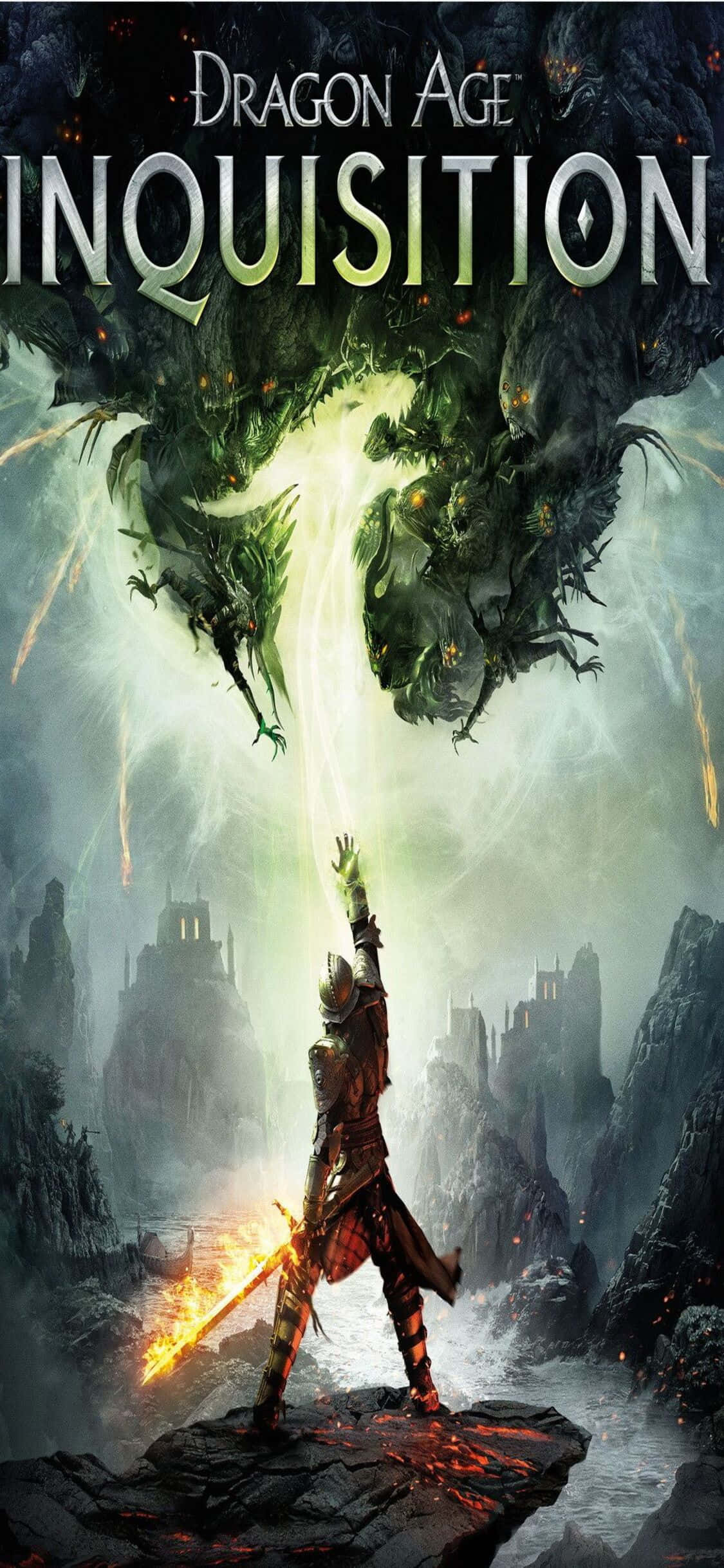 iPhone Xs'inizde Dragon Age Inquisition ile Yoğun Oyun Deneyimi Duvar Kağıdı