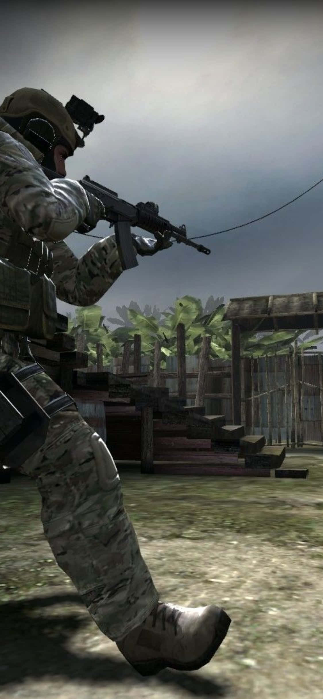 iPhone Xs'inizde Counter-Strike Global Offensive'in yoğunluğunu hissedin Duvar Kağıdı