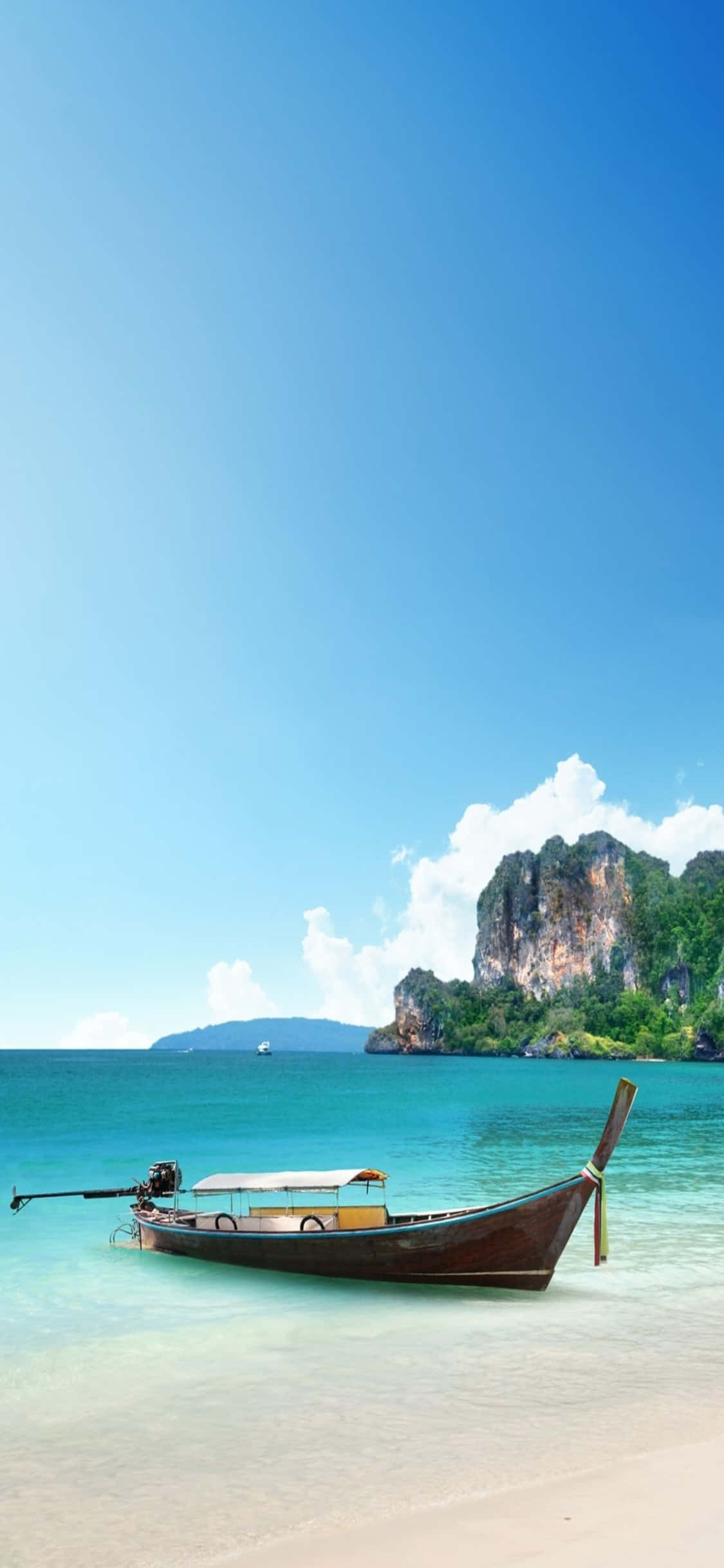 iPhone XS Krabi Plajı Arka Planı Duvar Kağıdı
