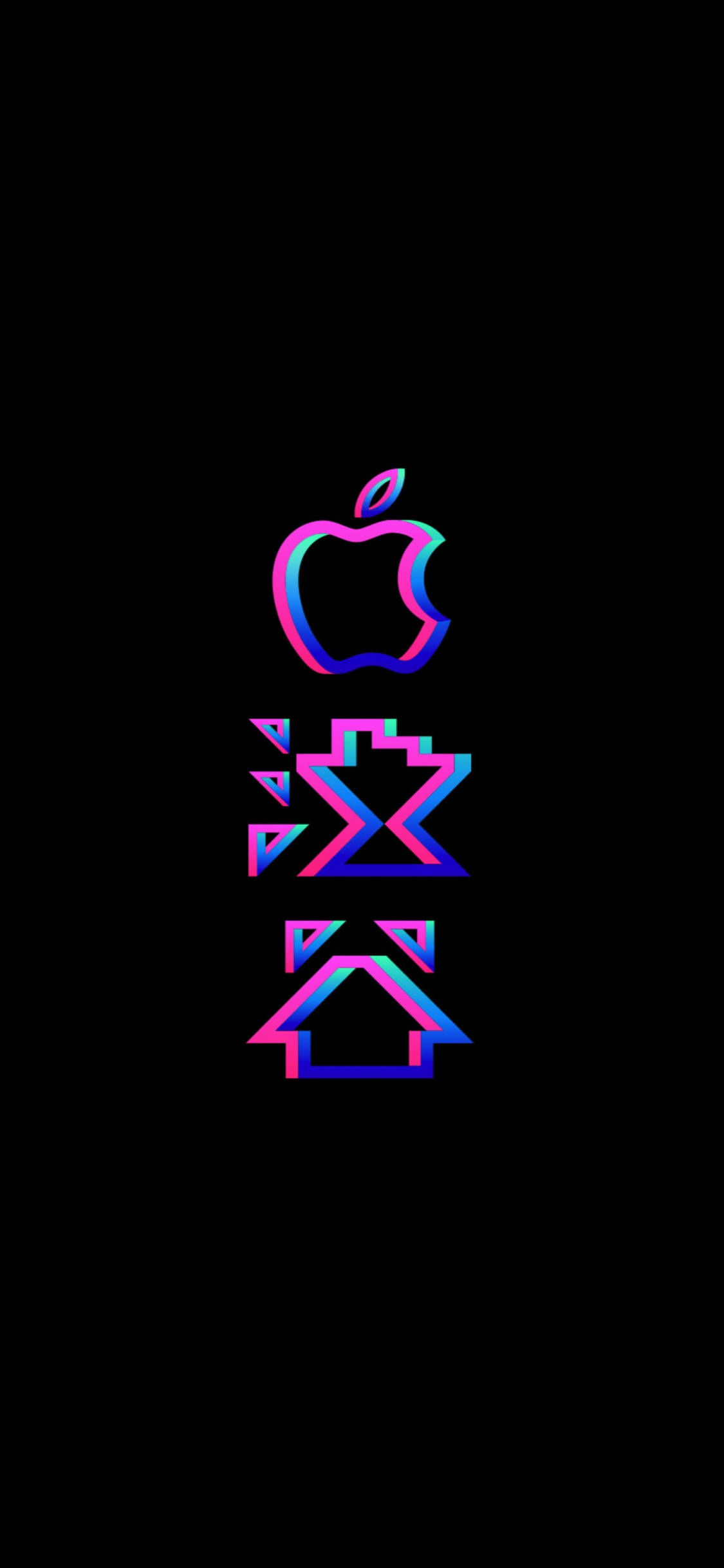 iPhone Xs Logo Duvar Kağıdı