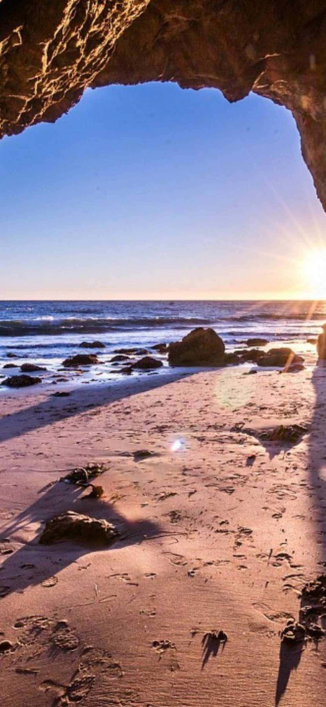 iPhone Xs Malibu'da Kıyı Havası Duvar Kağıdı