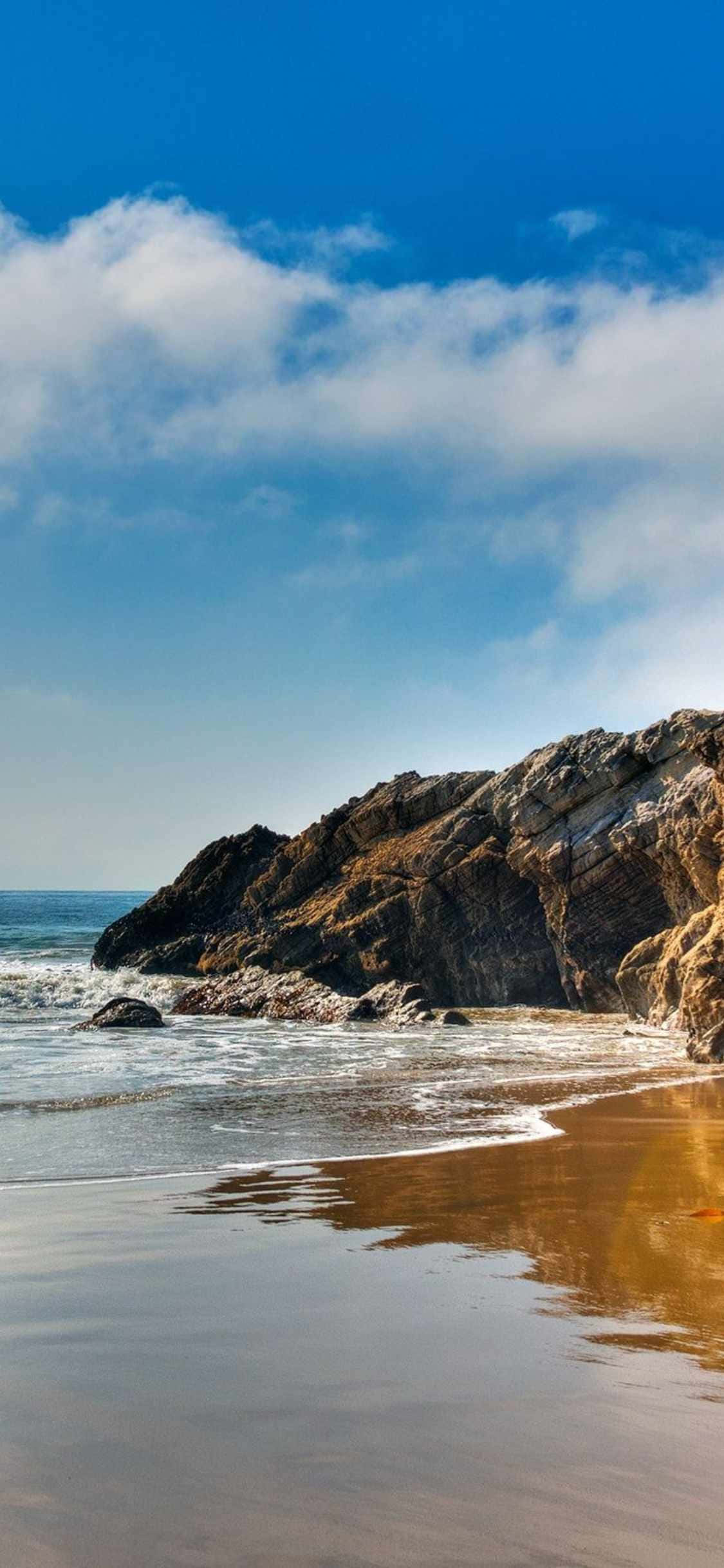 iPhone Xs Malibu ile muhteşem bir okyanus manzarasının keyfini çıkarın Duvar Kağıdı