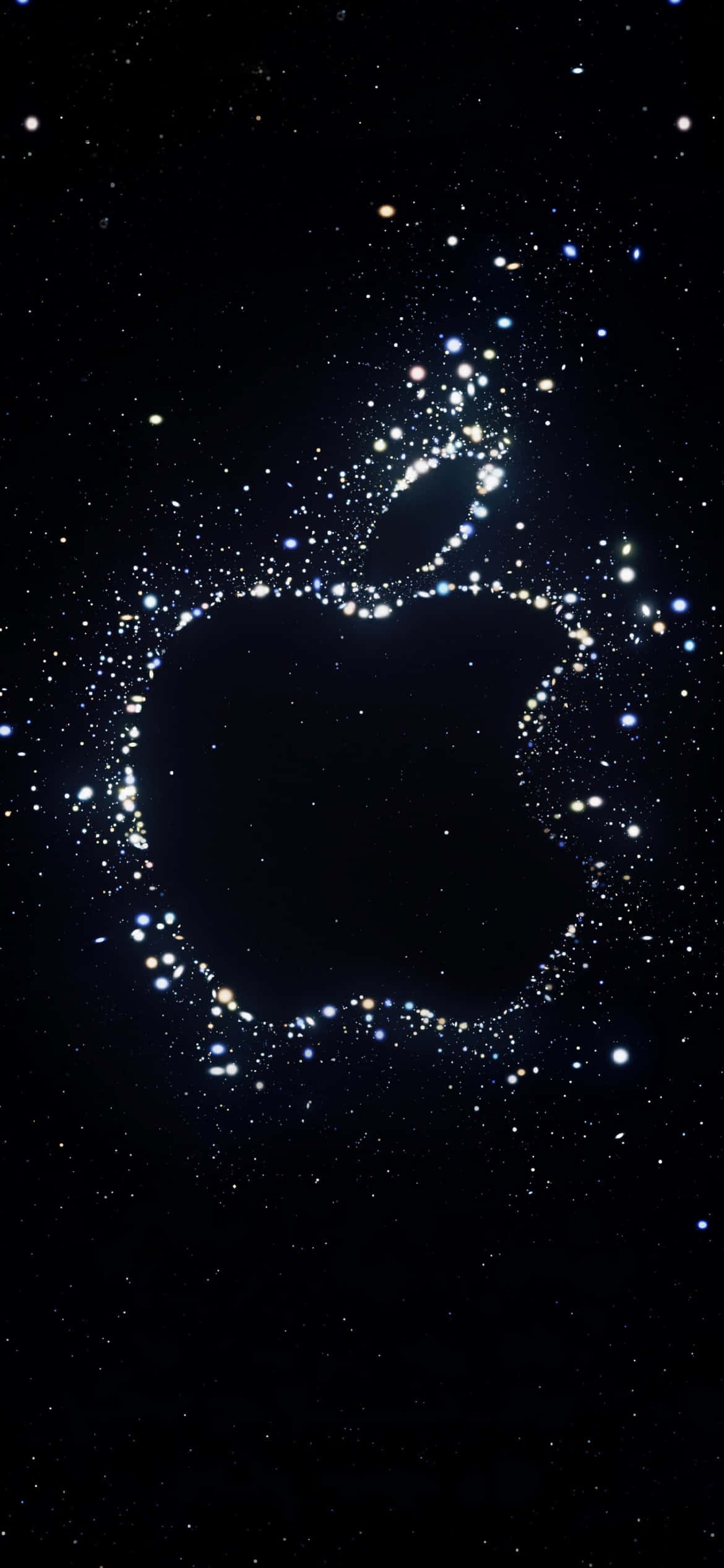 iPhone Xs Max Apple Arka Planı Işık Parçacıkları Duvar Kağıdı