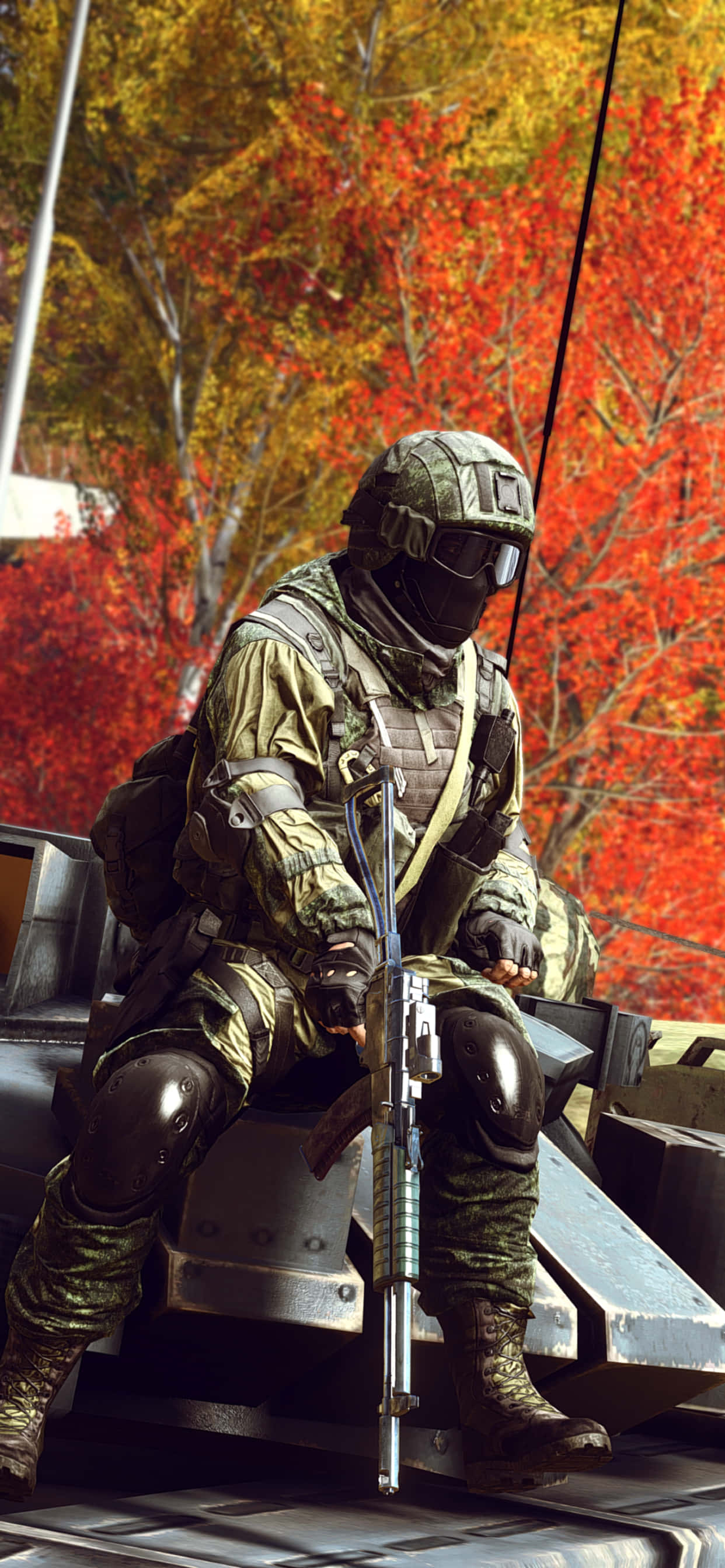 "iPhone XS Max Battlefield 4 ile zafer için savaşın" Duvar Kağıdı