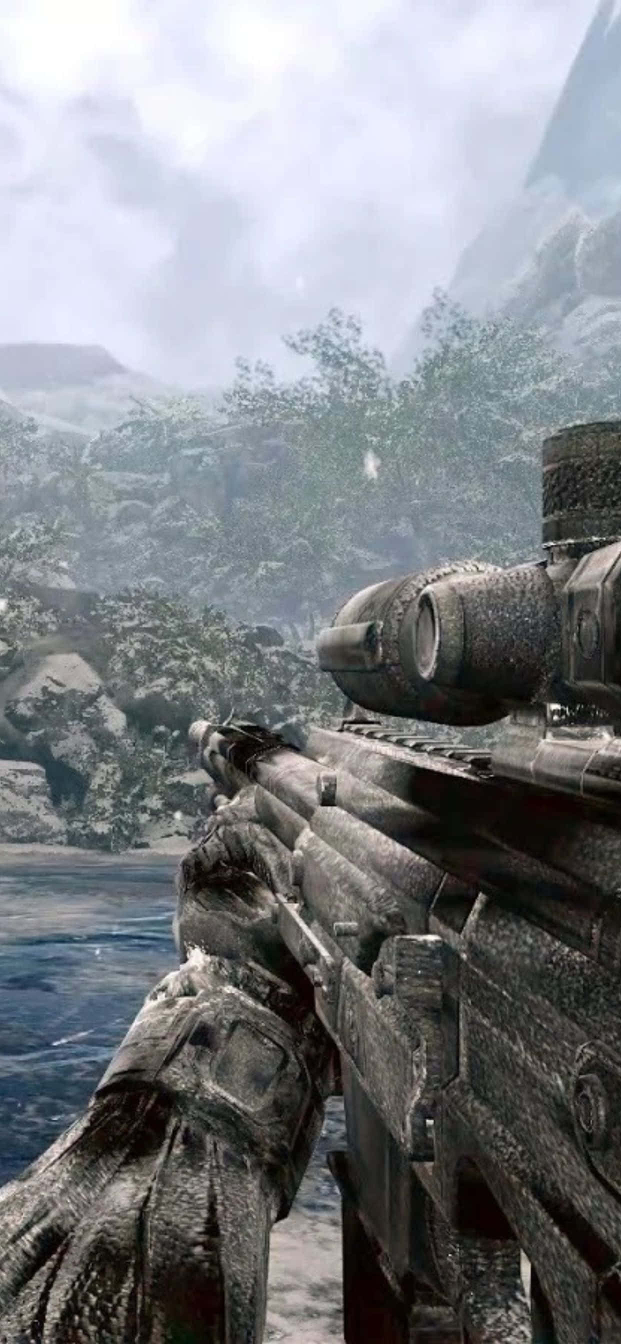 iPhone Xs Max Crysis Warhead ile nihai oyun deneyimini yaşayın Duvar Kağıdı
