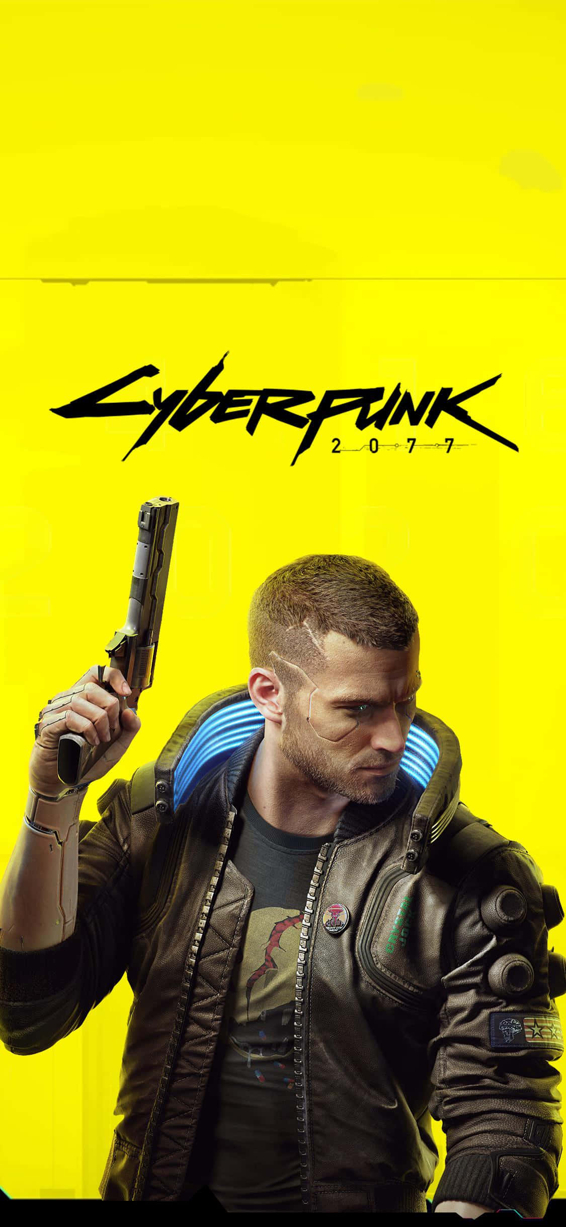 iPhone XS Max Cyberpunk 2077 Başkahraman Vincent Arka Planı Duvar Kağıdı