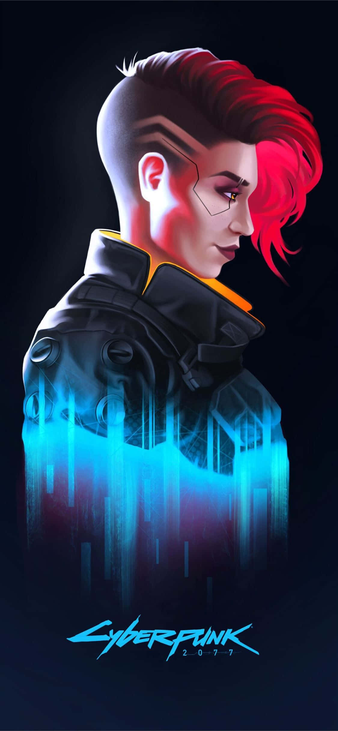iPhone XS Max Cyberpunk 2077 Valerie Sanat Arka Planı Duvar Kağıdı