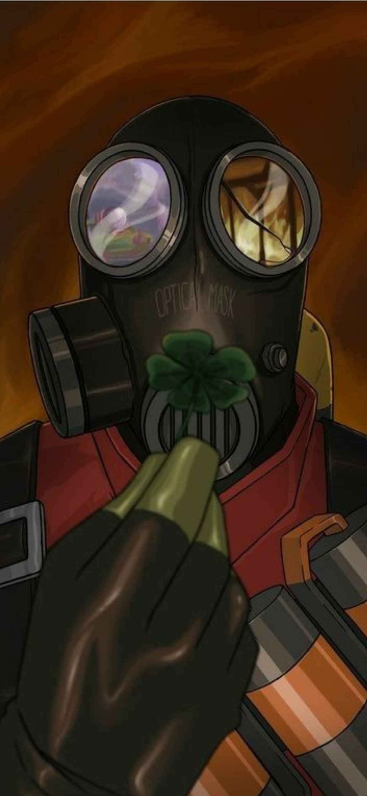 iPhone XS Max Ekranında Destansı Team Fortress 2 Savaşı Duvar Kağıdı