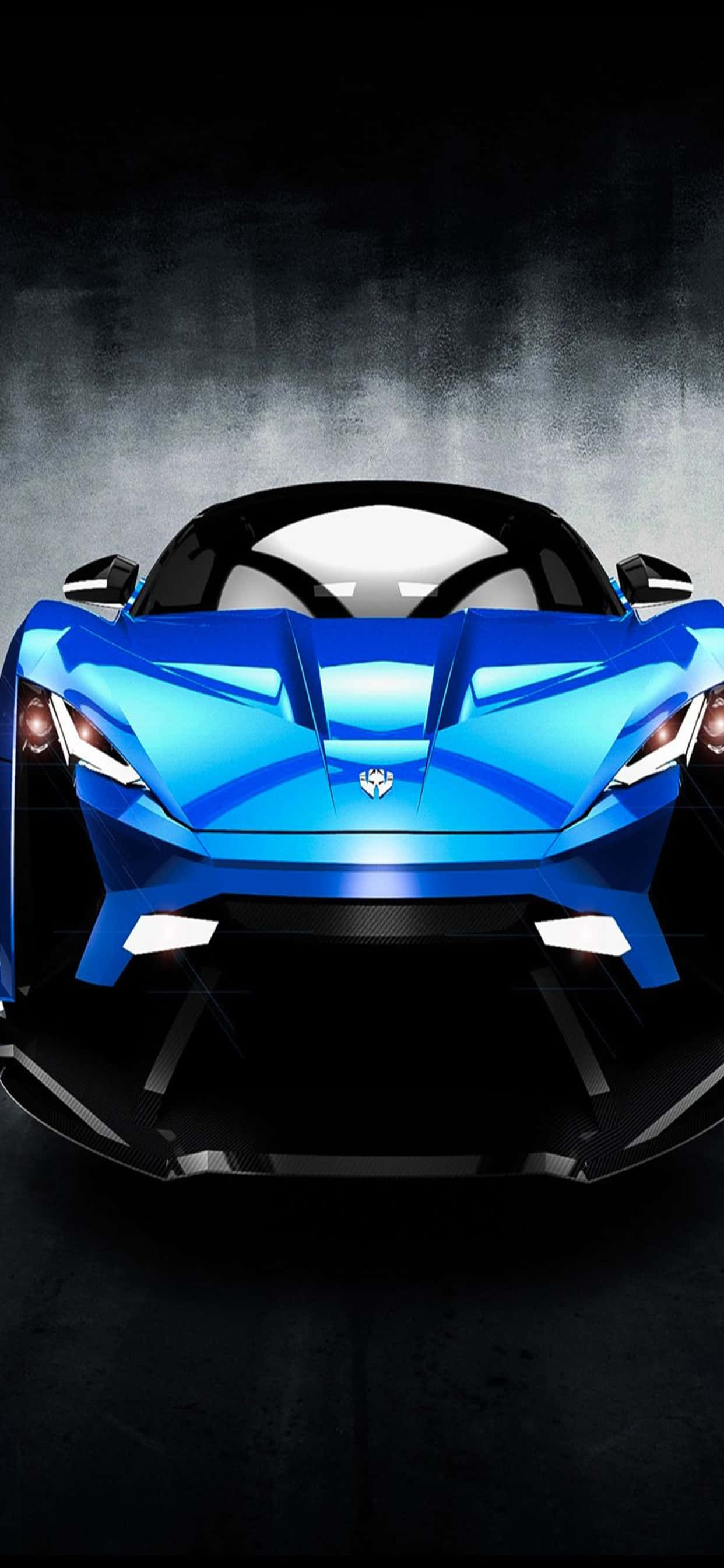 iPhone XS Max Ferrari Arka Planı Mavi W Motors Lykan HyperSport Duvar Kağıdı