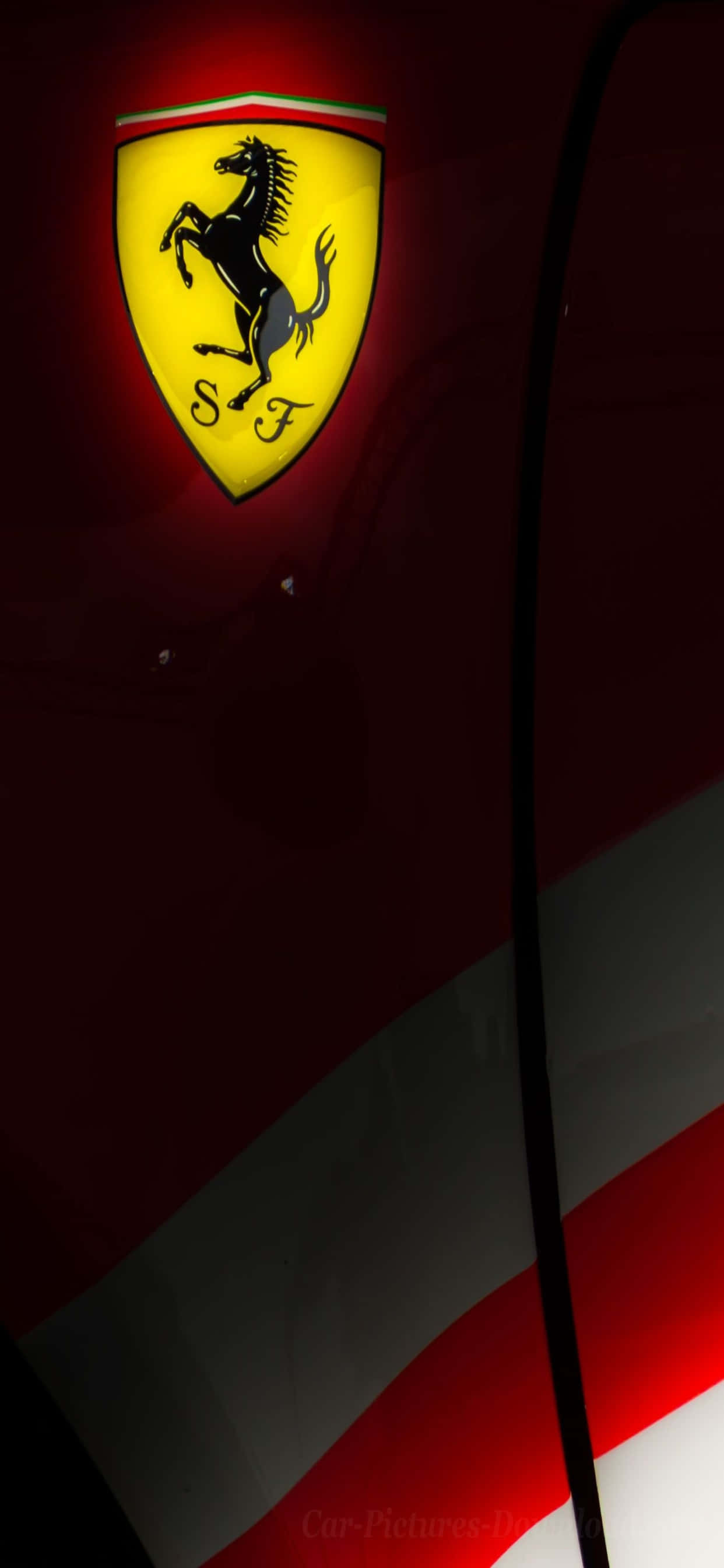iPhone Xs Max Ferrari Duvar Kağıdı Scuderia Ferrari Logosu Duvar Kağıdı