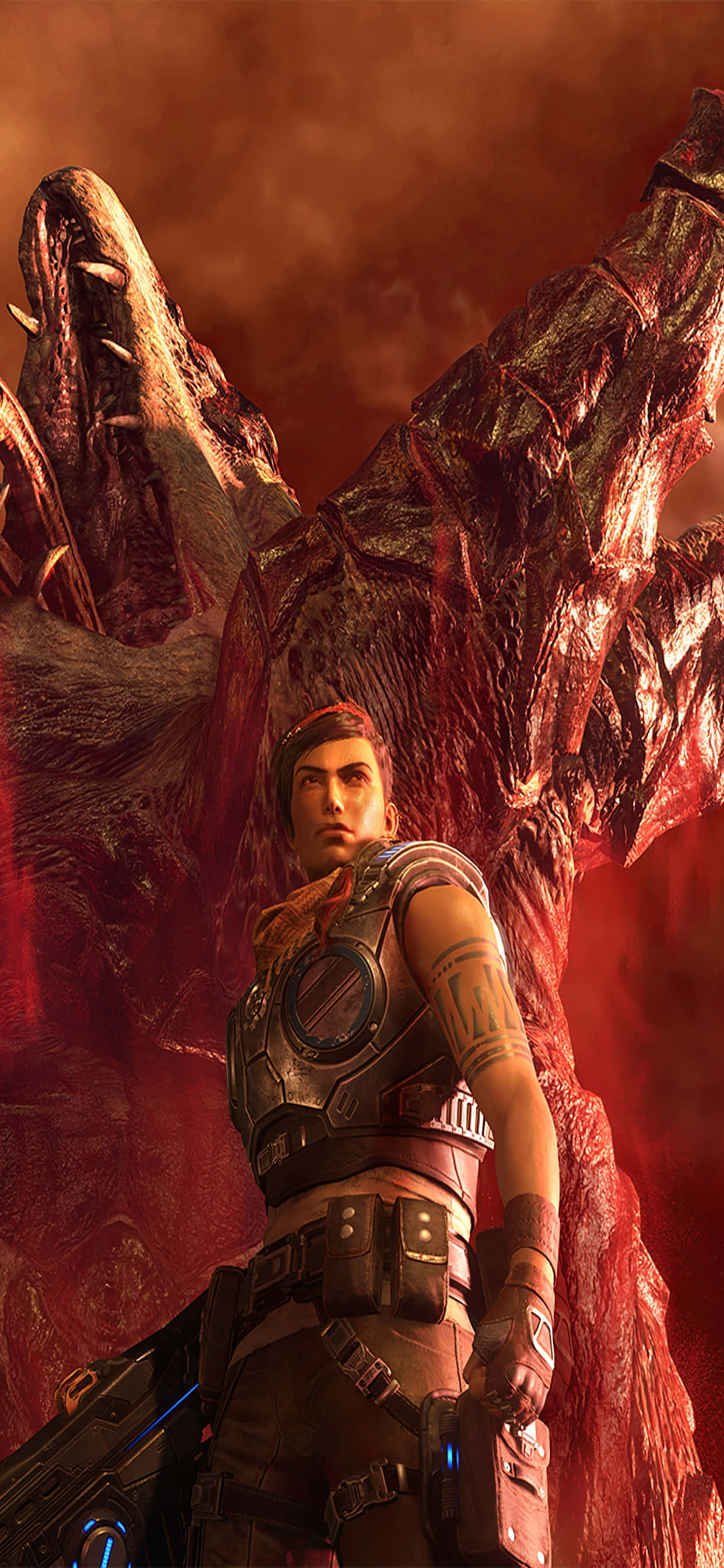 iPhone XS Max Gears Of War 5 Kait Kraken Arka Planı Duvar Kağıdı