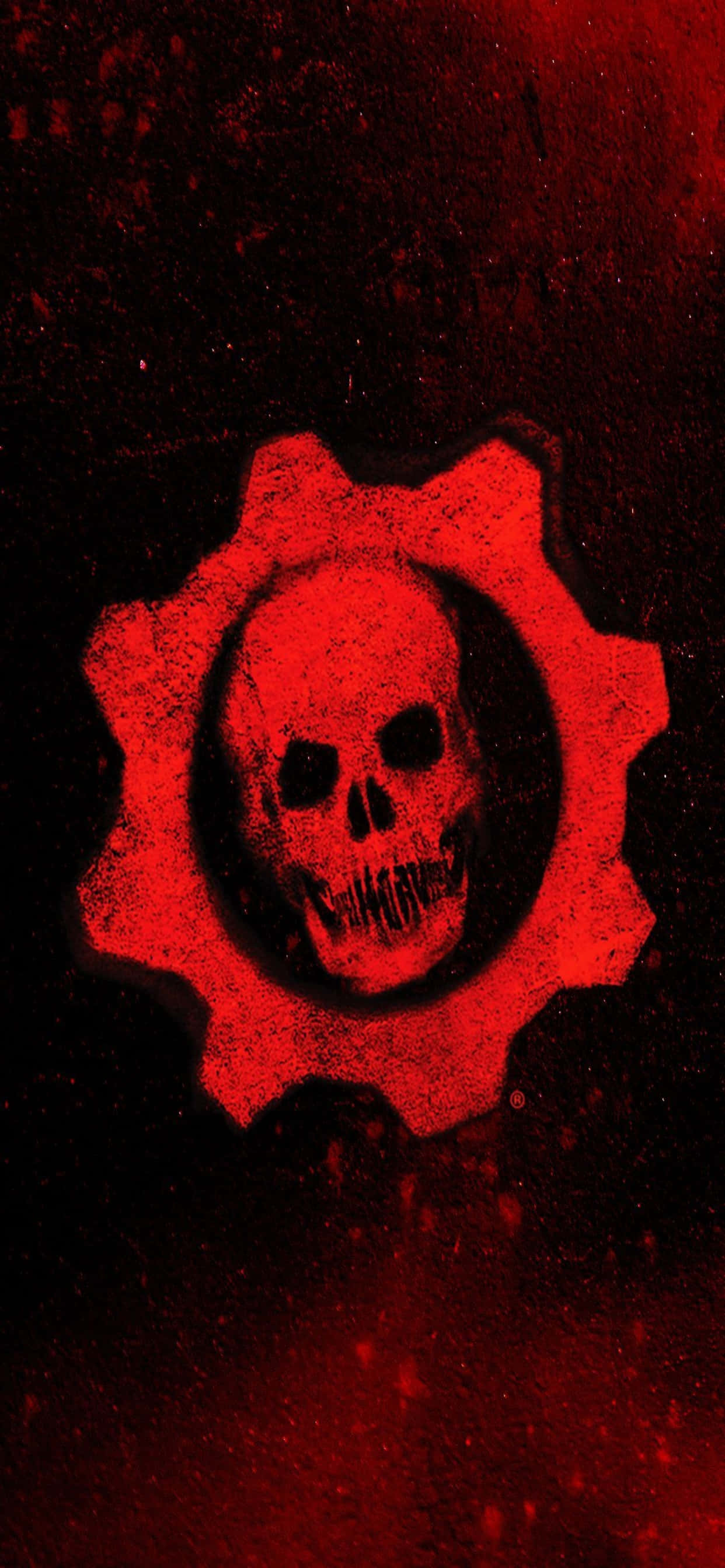 iPhone XS Max Gears Of War 5 Kırmızı Estetik Arka Plan Duvar Kağıdı