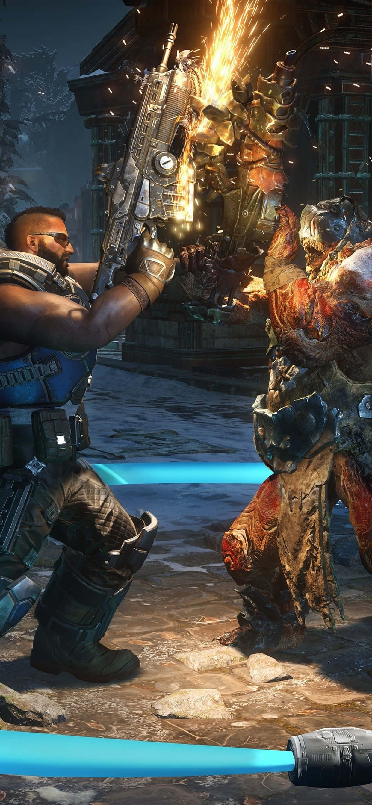 iPhone XS Max Gears Of War 5 Maks Seviye Arka Planı Duvar Kağıdı