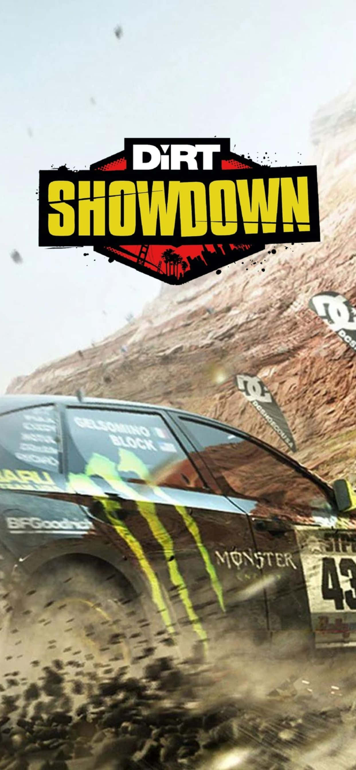 iPhone Xs Max'in Dirt Showdown'u ile bitiş çizgisine yarışın Duvar Kağıdı