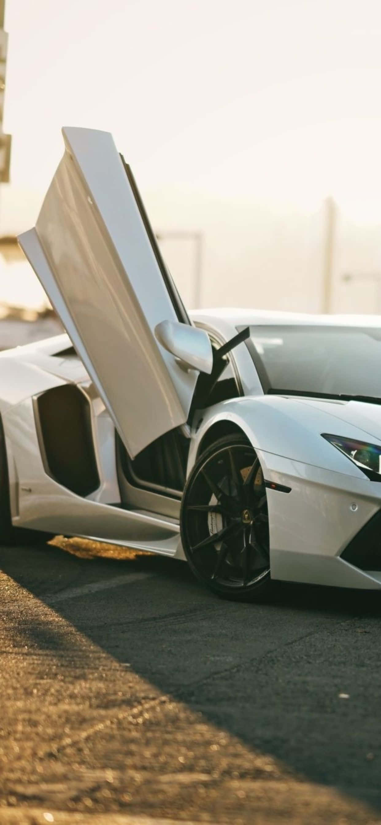 iPhone XS Max Lamborghini Aventador Roadster Arkaplan Duvar Kağıdı