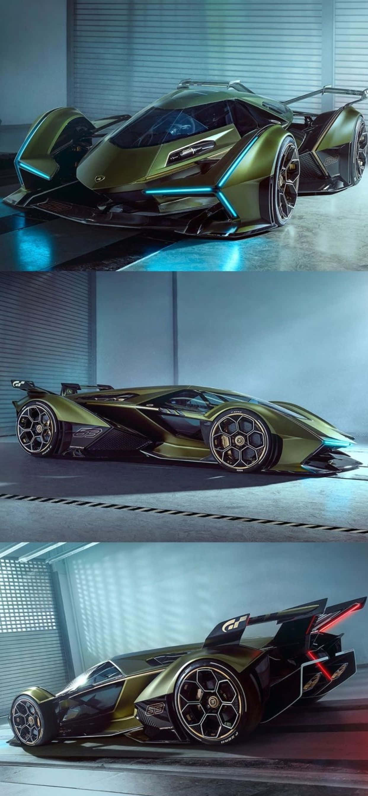 iPhone XS Max Lamborghini V12 Vision GT Arka Planı Duvar Kağıdı