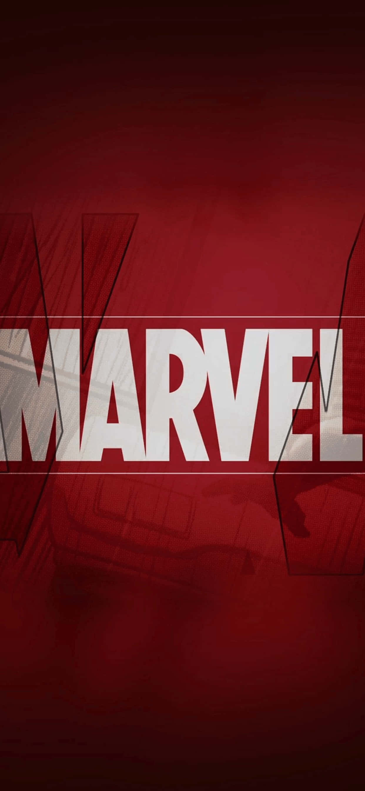 iPhone XS Max Marvel Logosu Arka Planı Duvar Kağıdı