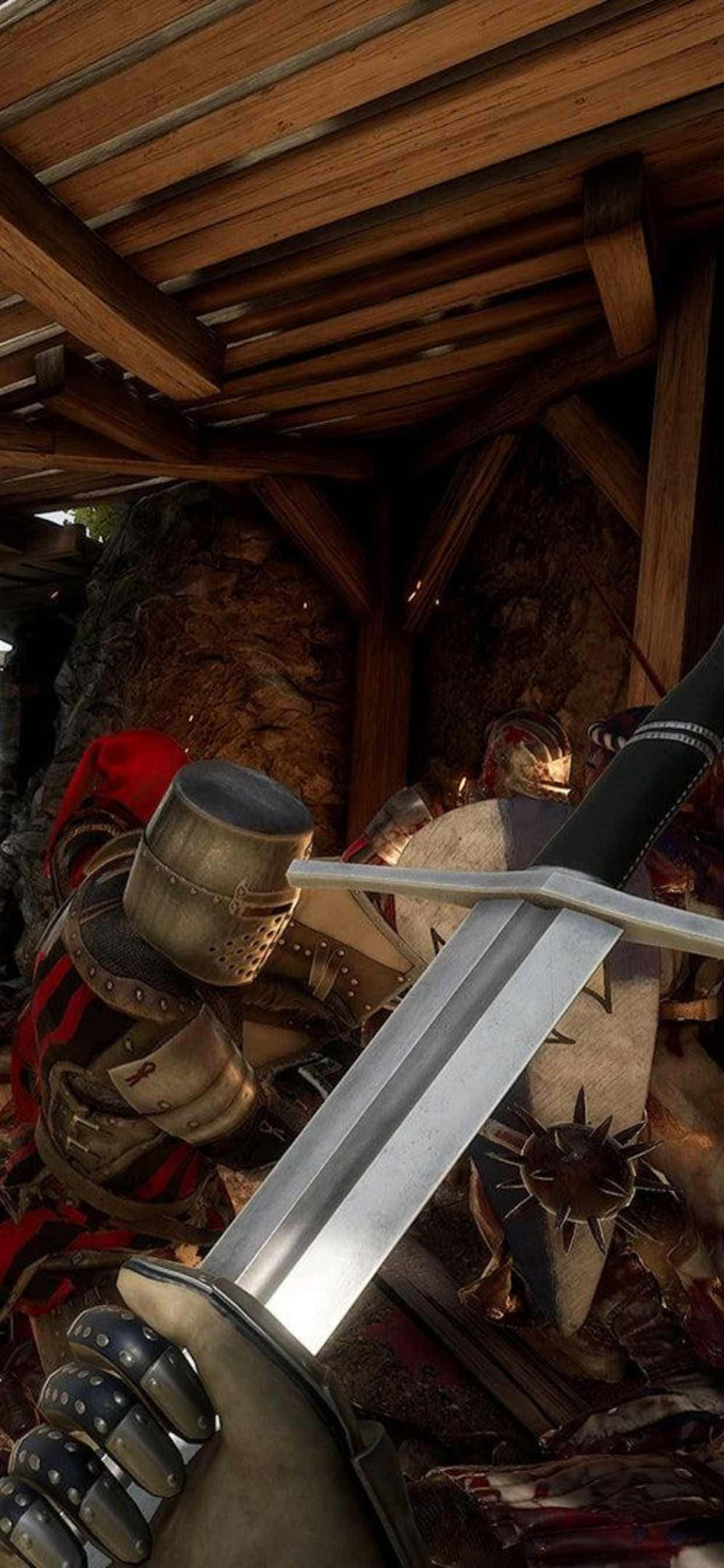 iPhone XS Max Mordhau ile usta bir kılıç ustası olun Duvar Kağıdı