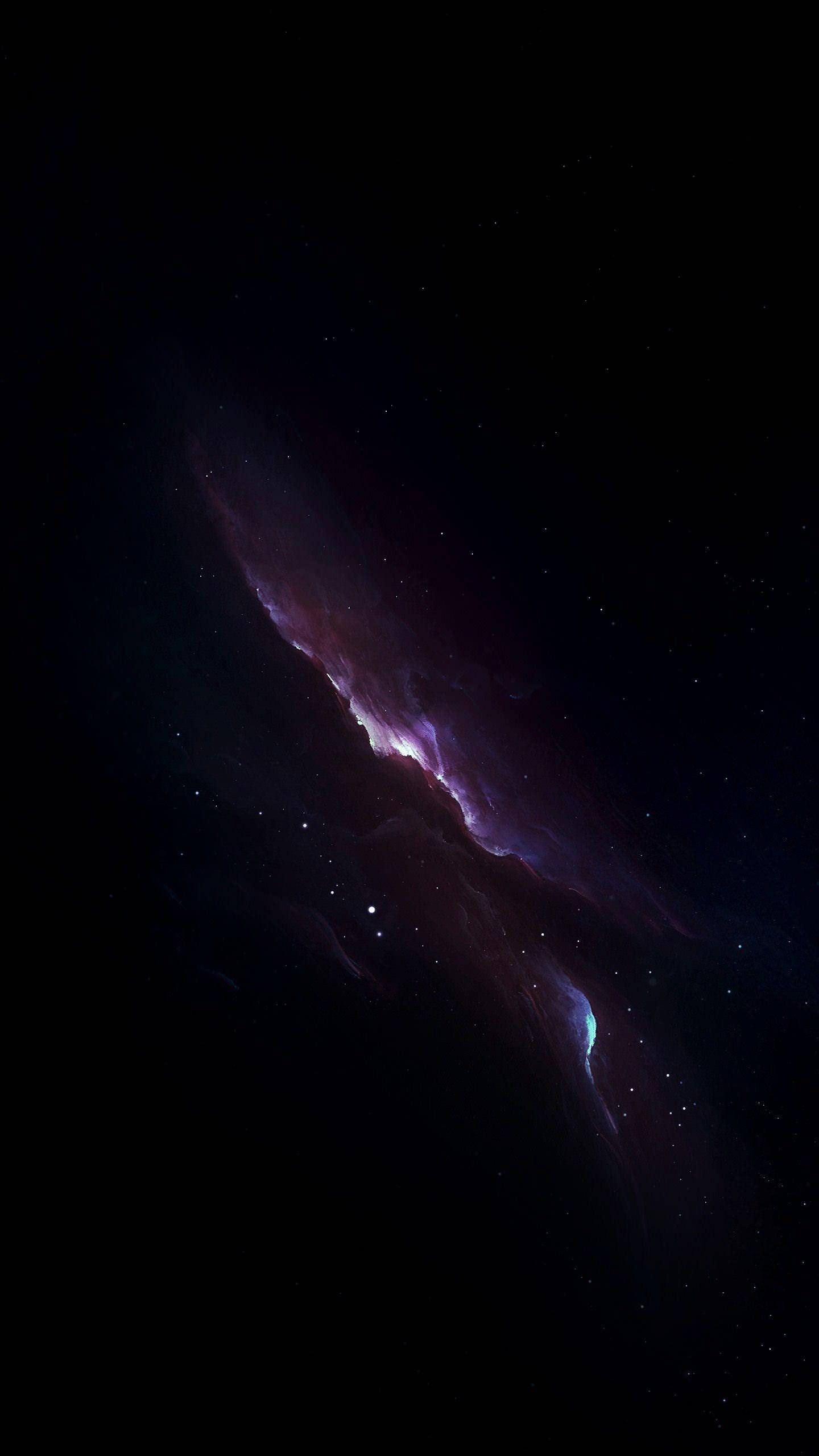 iPhone XS Max OLED Mor Nebula Duvar Kağıdı