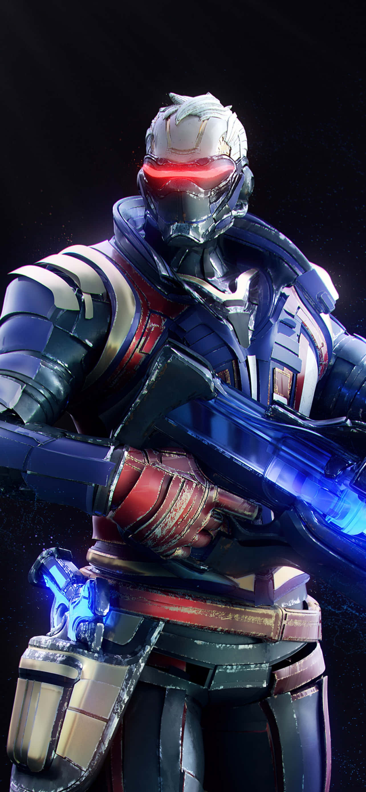 iPhone Xs Max Overwatch Arka Planı Asker: 76 Silahlar Çıkmış Duvar Kağıdı