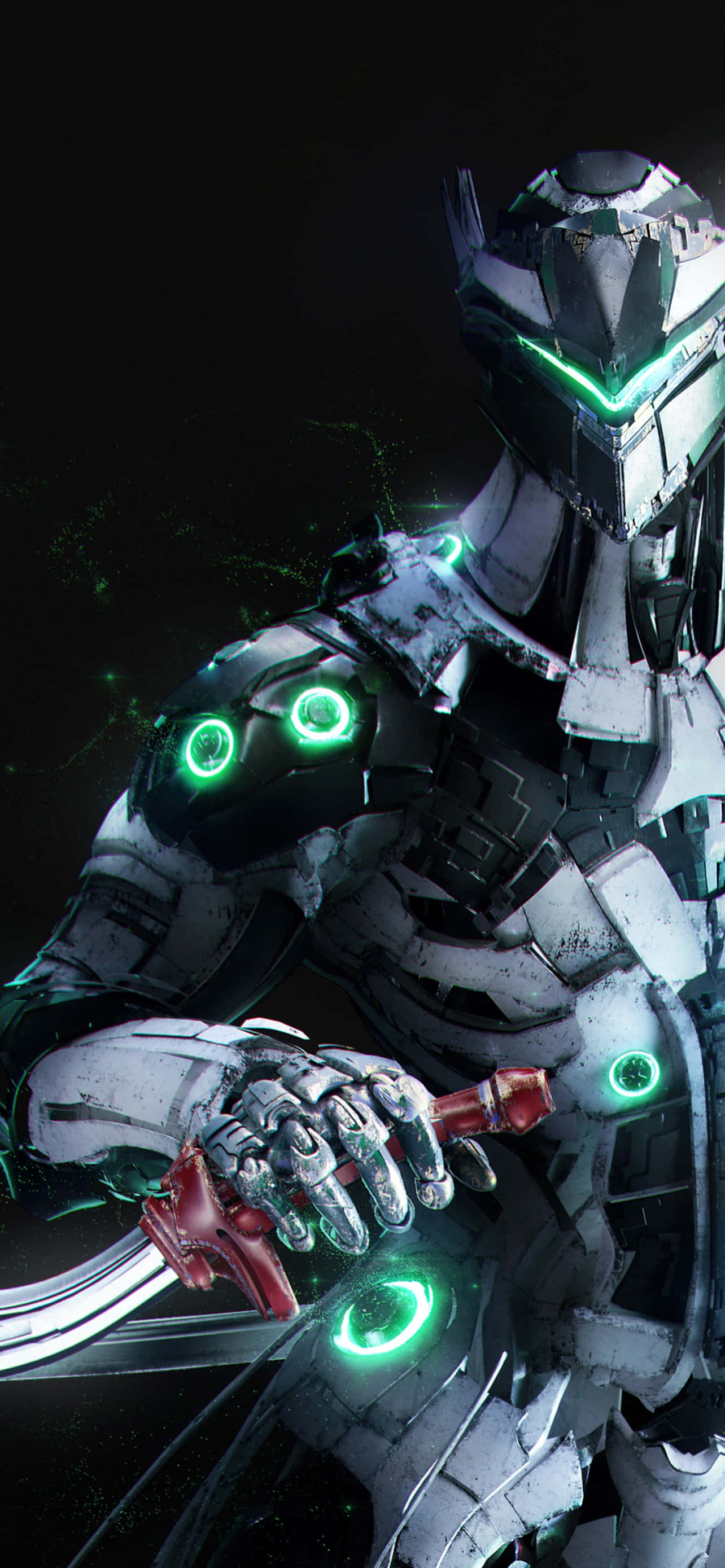 iPhone XS Max Overwatch Arka Planı Genji Metalik Kıyafet Duvar Kağıdı
