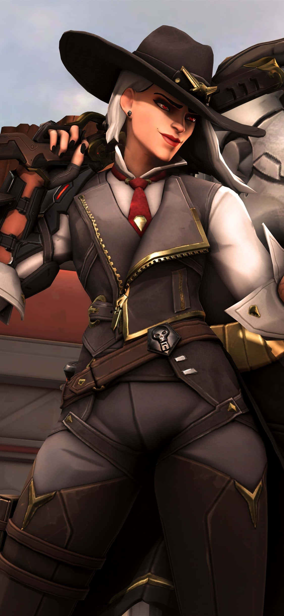 iPhone Xs Max Overwatch Duvar Kağıdı Ashe Kovboy Duvar Kağıdı