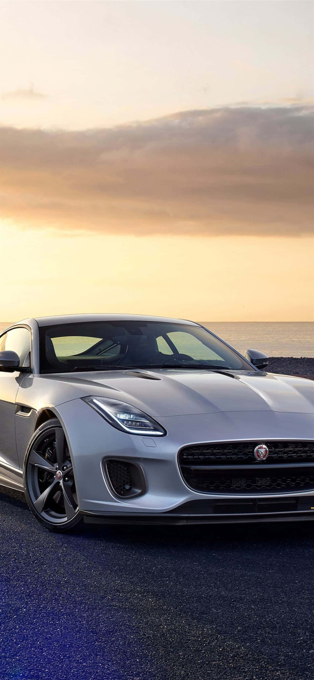iPhone XS Max Project Cars 2 Gri Jaguar F-Type Arka Planı Duvar Kağıdı