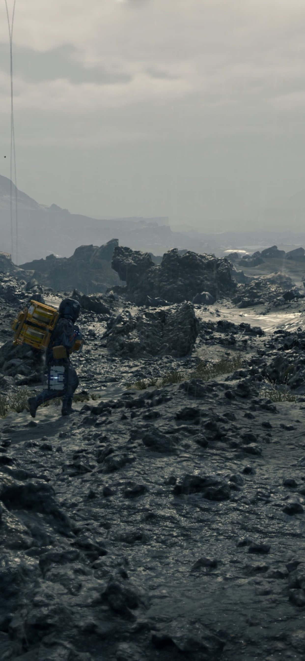 Death Stranding'in yoğunluğunu iPhone Xs Max'te deneyimleyin Duvar Kağıdı