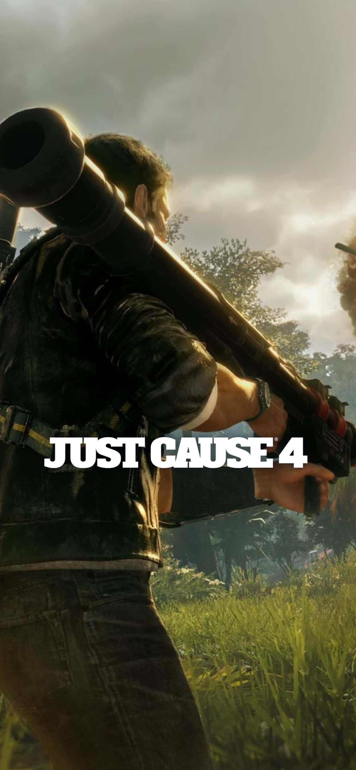 iPhone Xs Max'te Just Cause 4'ün Aksiyon Dolu Dünyasını Keşfet Duvar Kağıdı