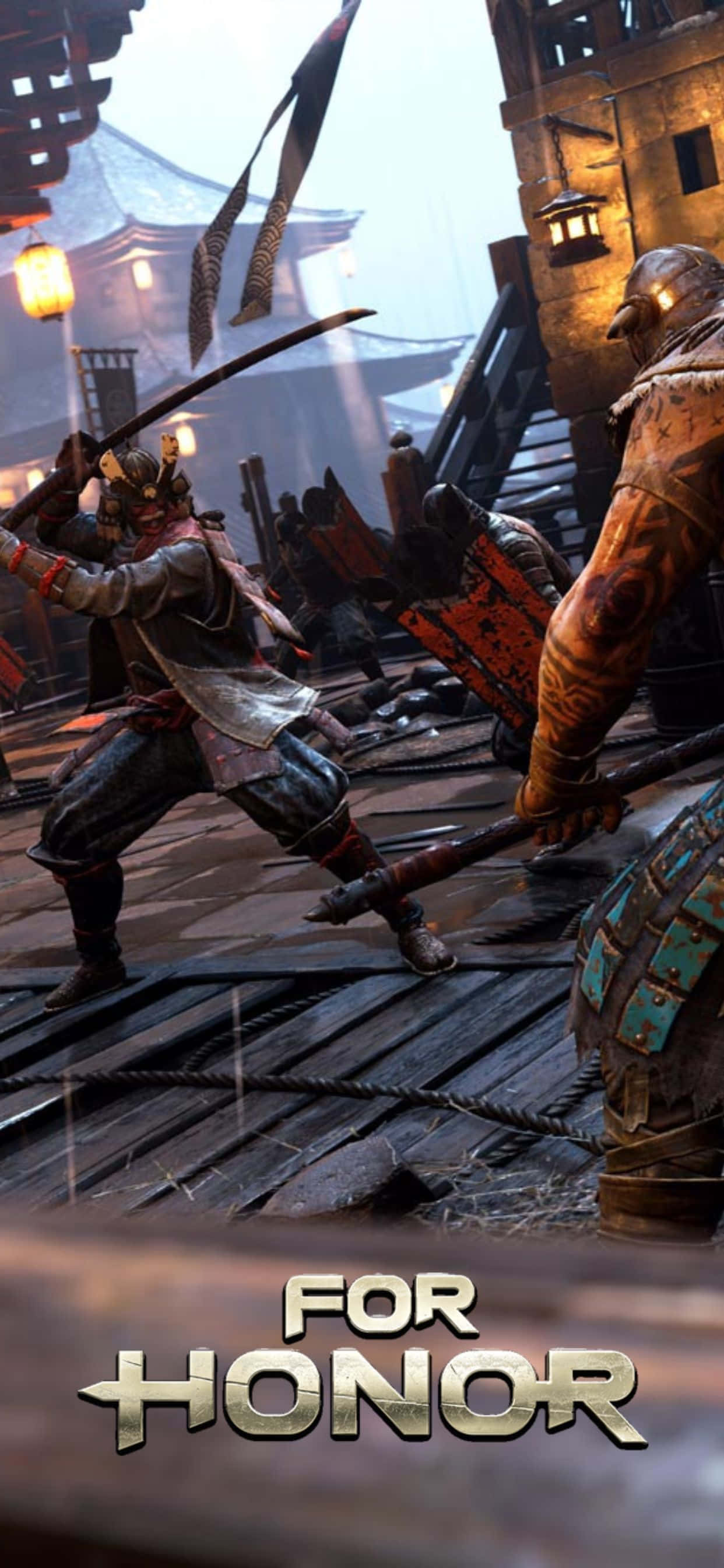 iPhone XS Max'te Sürükleyici Aksiyon Dolu Oyun For Honor'u Oyna Duvar Kağıdı