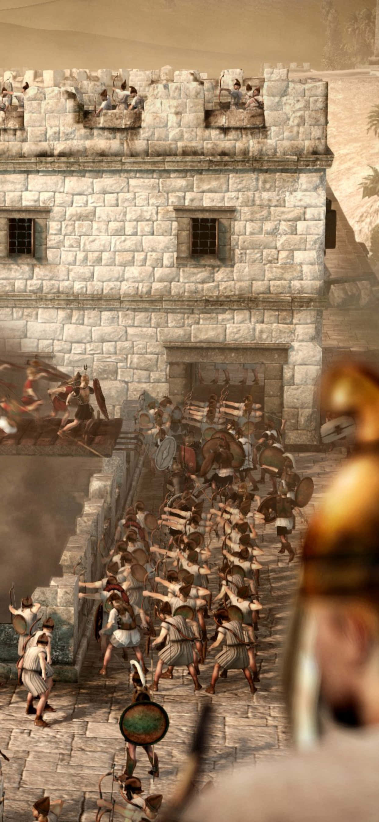 iPhone XS Max Total War Attila Kartaca Kuşatması Arka Planı Duvar Kağıdı