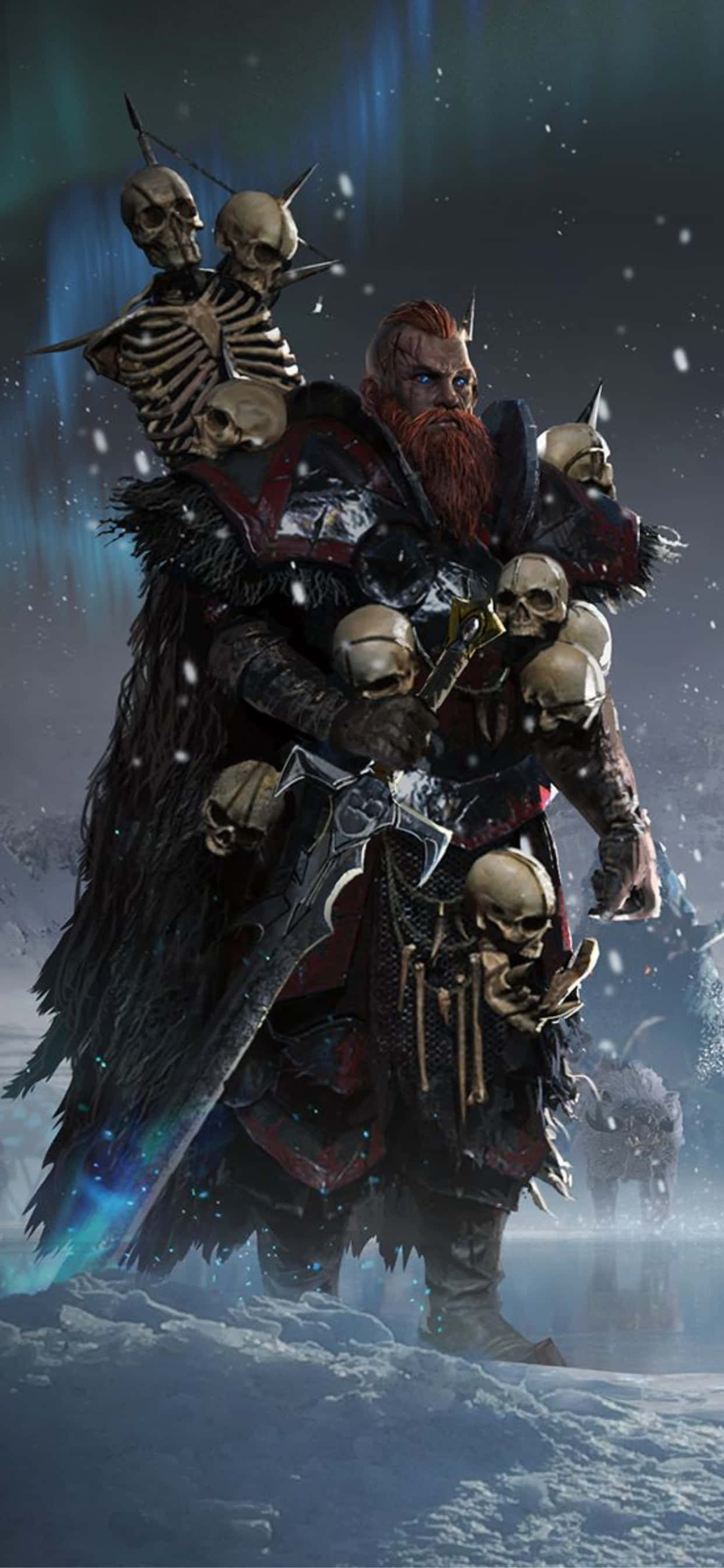 iPhone XS Max Total War Attila Wulfrik Gezgin Arka Planı Duvar Kağıdı