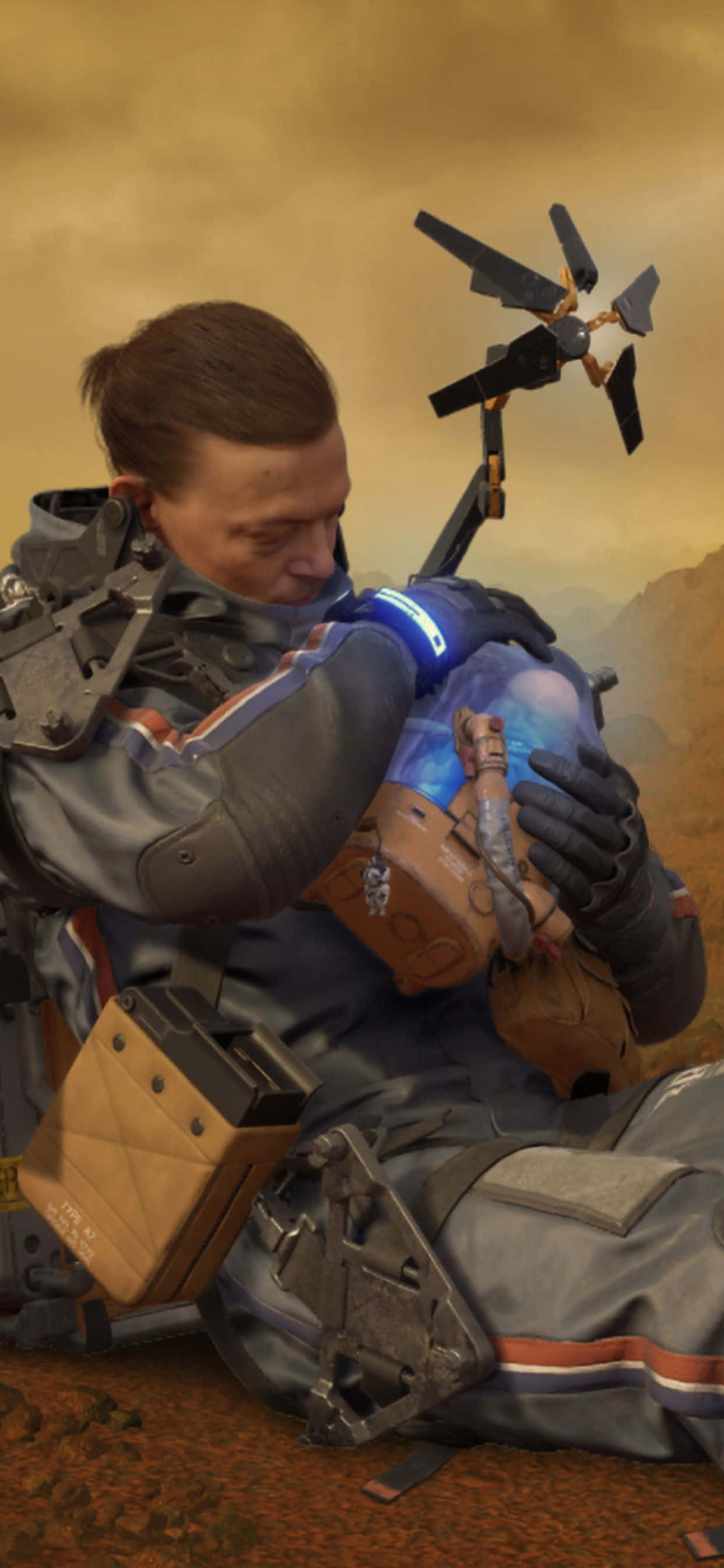 iPhone Xs Max ve Death Stranding ile kıyamet sonrası bir dünyayı keşfedin Duvar Kağıdı