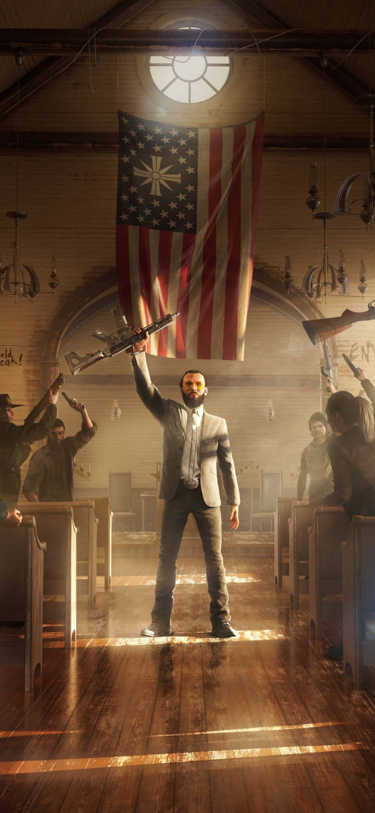 iPhone Xs Max ve Far Cry 5 ile Destansı Maceraların Keyfini Çıkarın Duvar Kağıdı