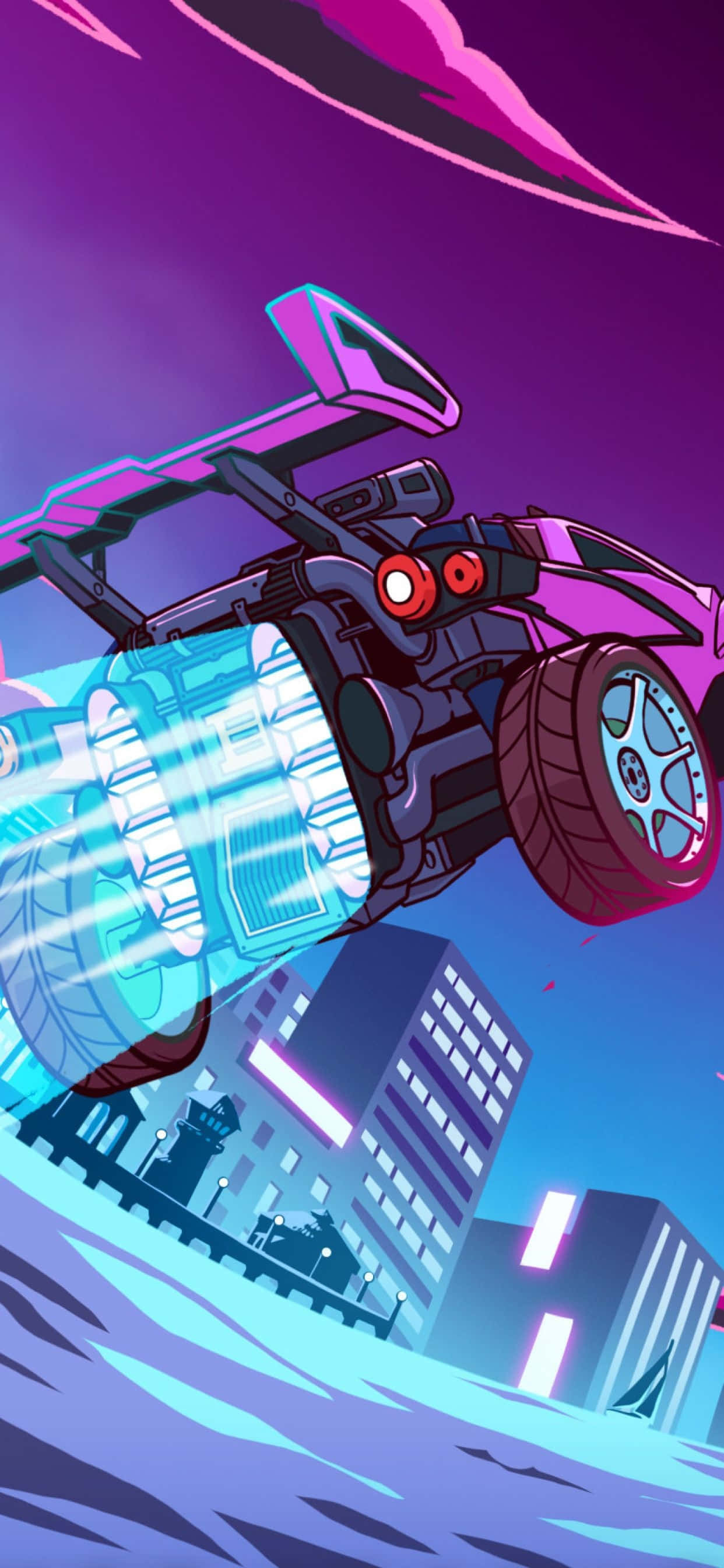 iPhone XS Max ve Rocket League ile Yükseklerde Uçun Duvar Kağıdı