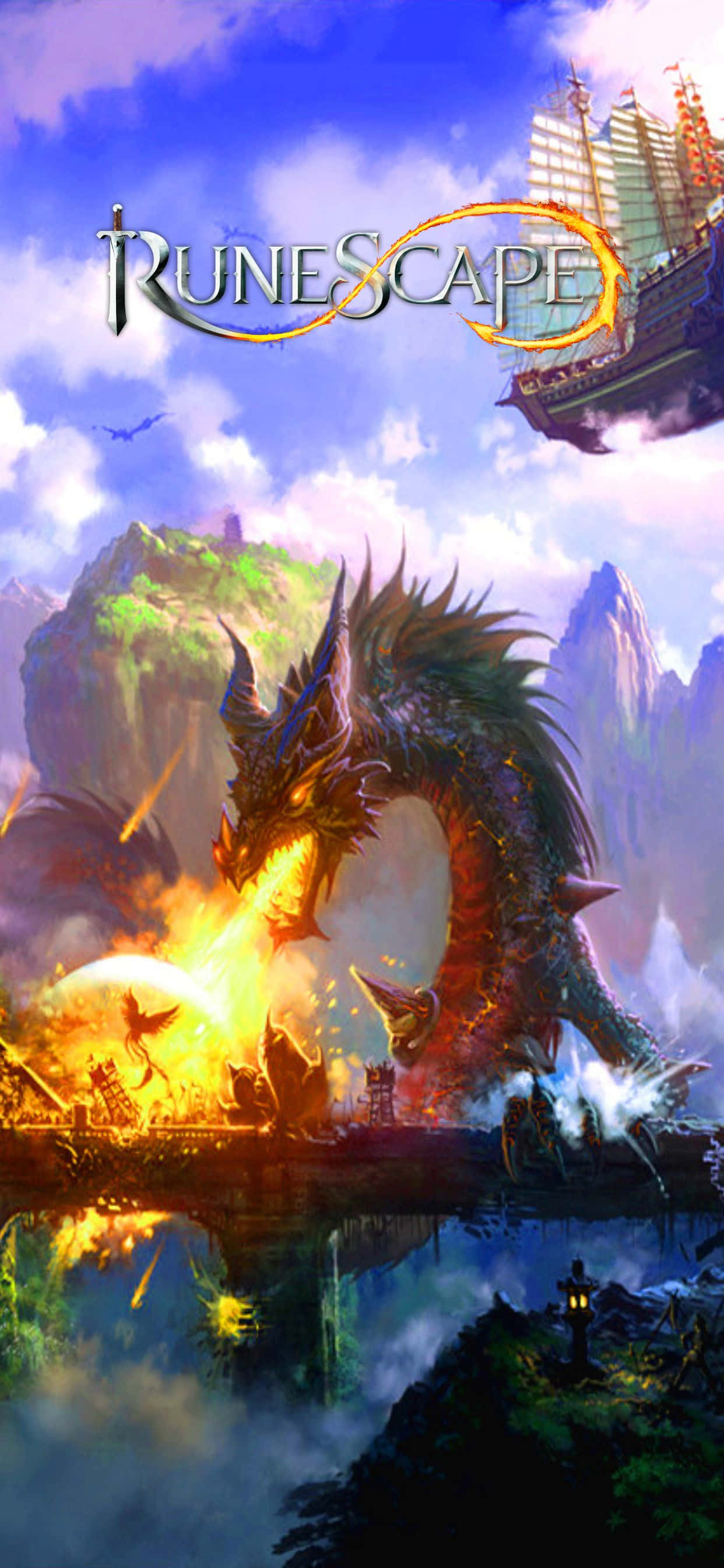 iPhone Xs Max ve Runescape ile ultimate oyun deneyimini yaşayın Duvar Kağıdı