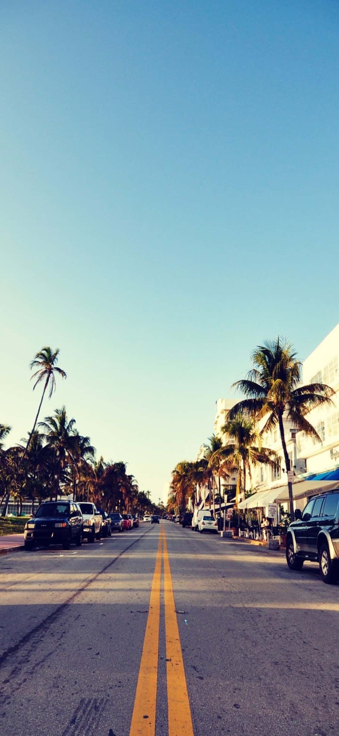 iPhone XS Miami Beach Arka Planı Duvar Kağıdı
