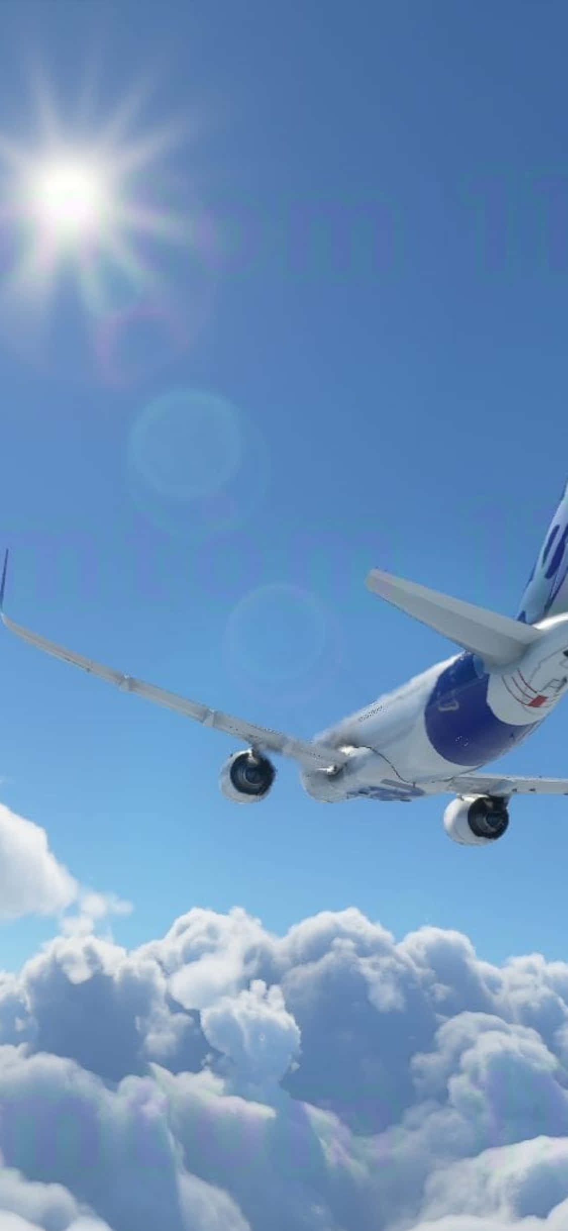 iPhone Xs Microsoft Flight Simulator ile Yeni Dünyalar Keşfedin Duvar Kağıdı