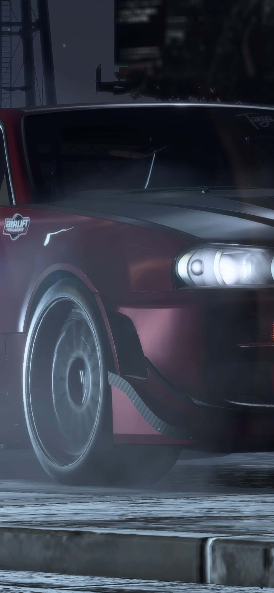 iPhone Xs Need For Speed Payback Arka Planı Koyu Mor Nissan Skyline GT-R Duvar Kağıdı