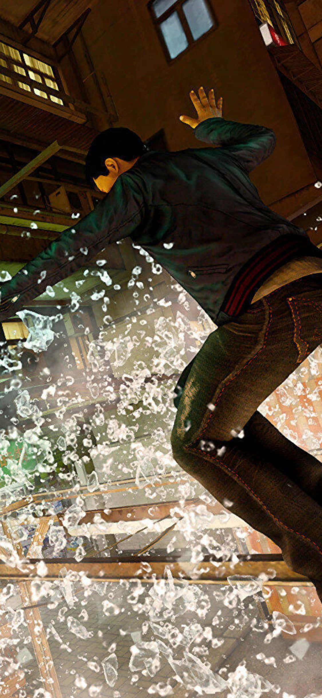 iPhone Xs Sleeping Dogs Cam Çatı Arka Planı Duvar Kağıdı