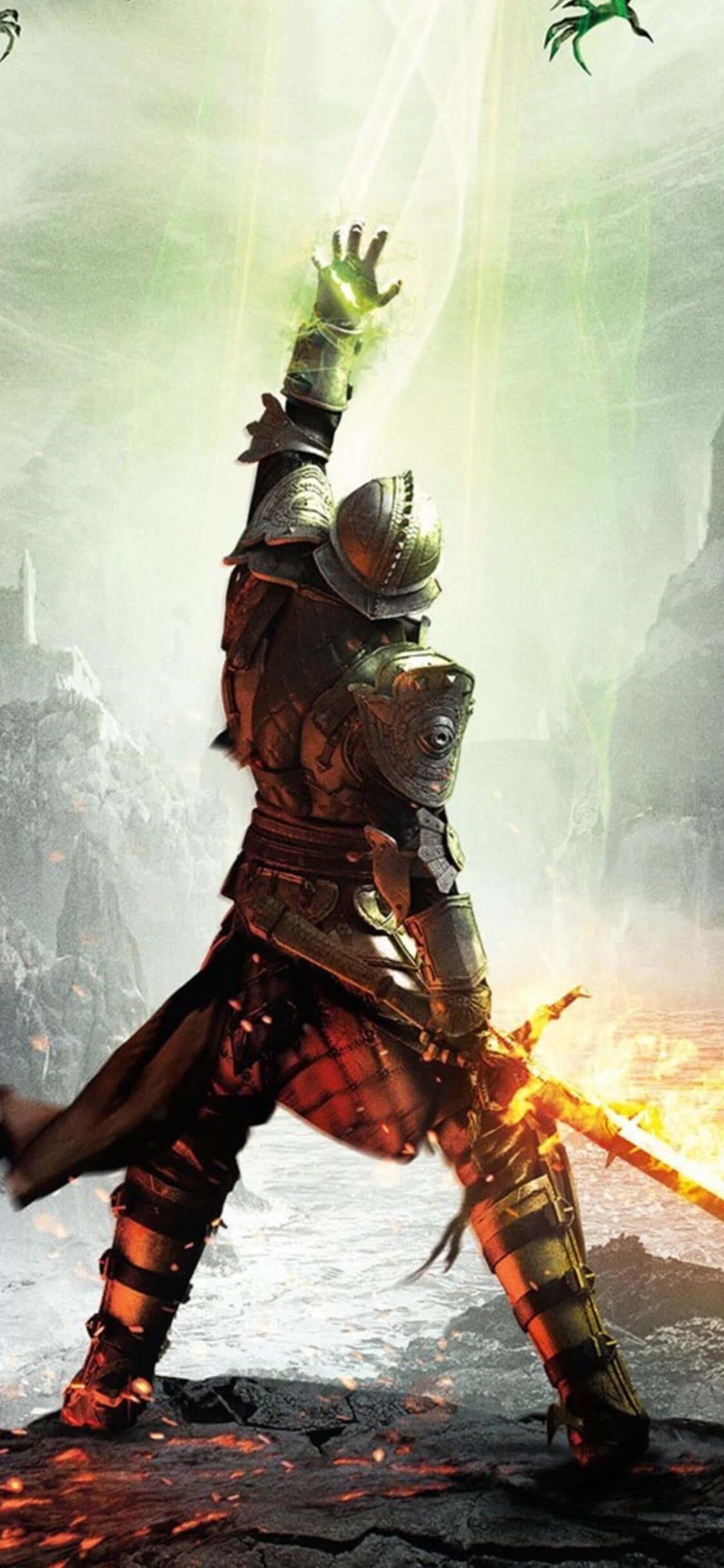 iPhone Xs'te Dragon Age Inquisition dünyasını keşfedin Duvar Kağıdı