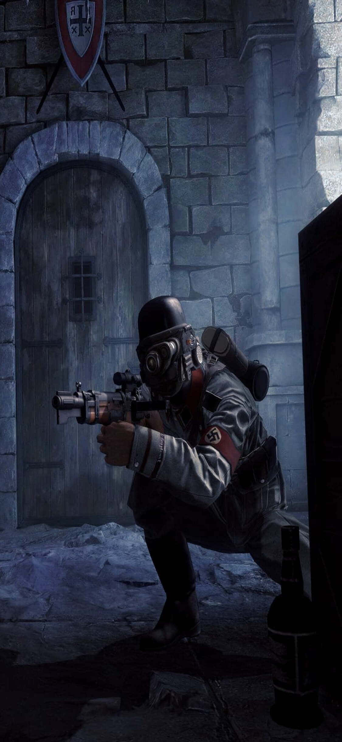 iPhone Xs'te Wolfenstein II ile Oyun Seviyenizi Yükseltin Duvar Kağıdı