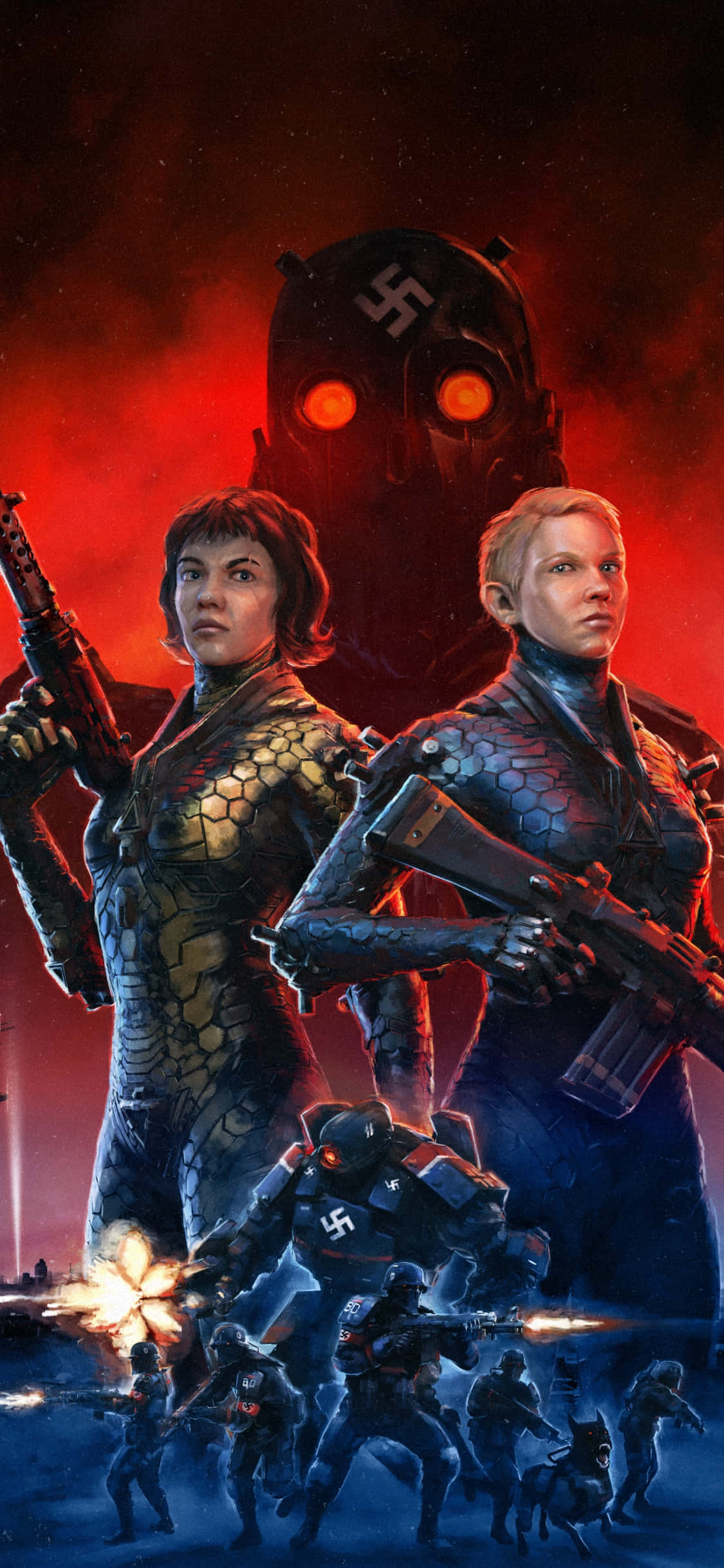 iPhone Xs'te Wolfenstein II: The New Colossus Duvar Kağıdı