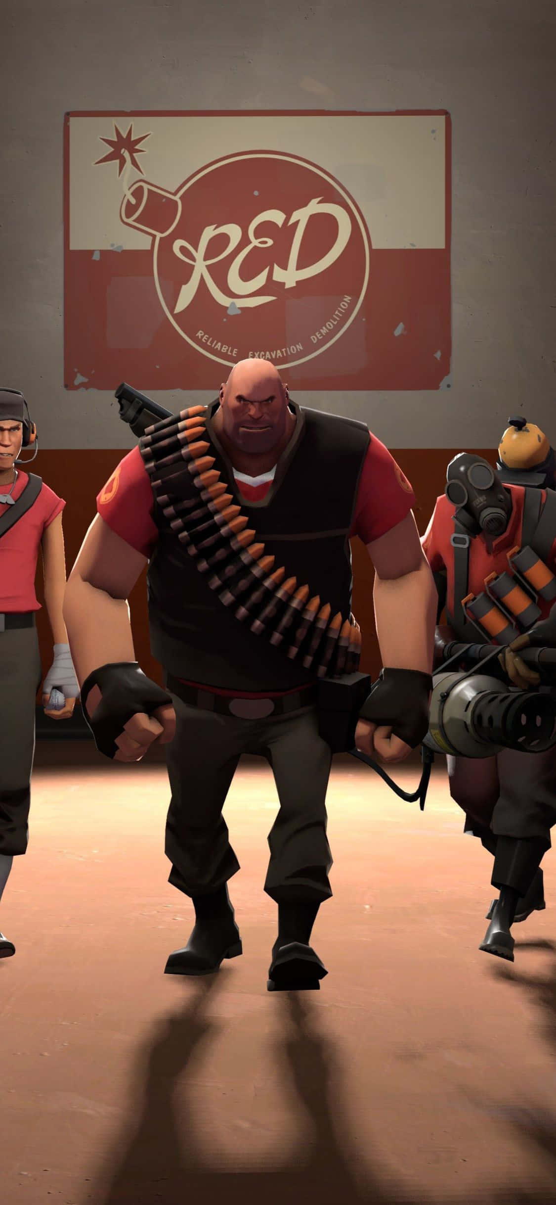 iPhone XS Team Fortress 2 Hücum Takımı Duvar Kağıdı