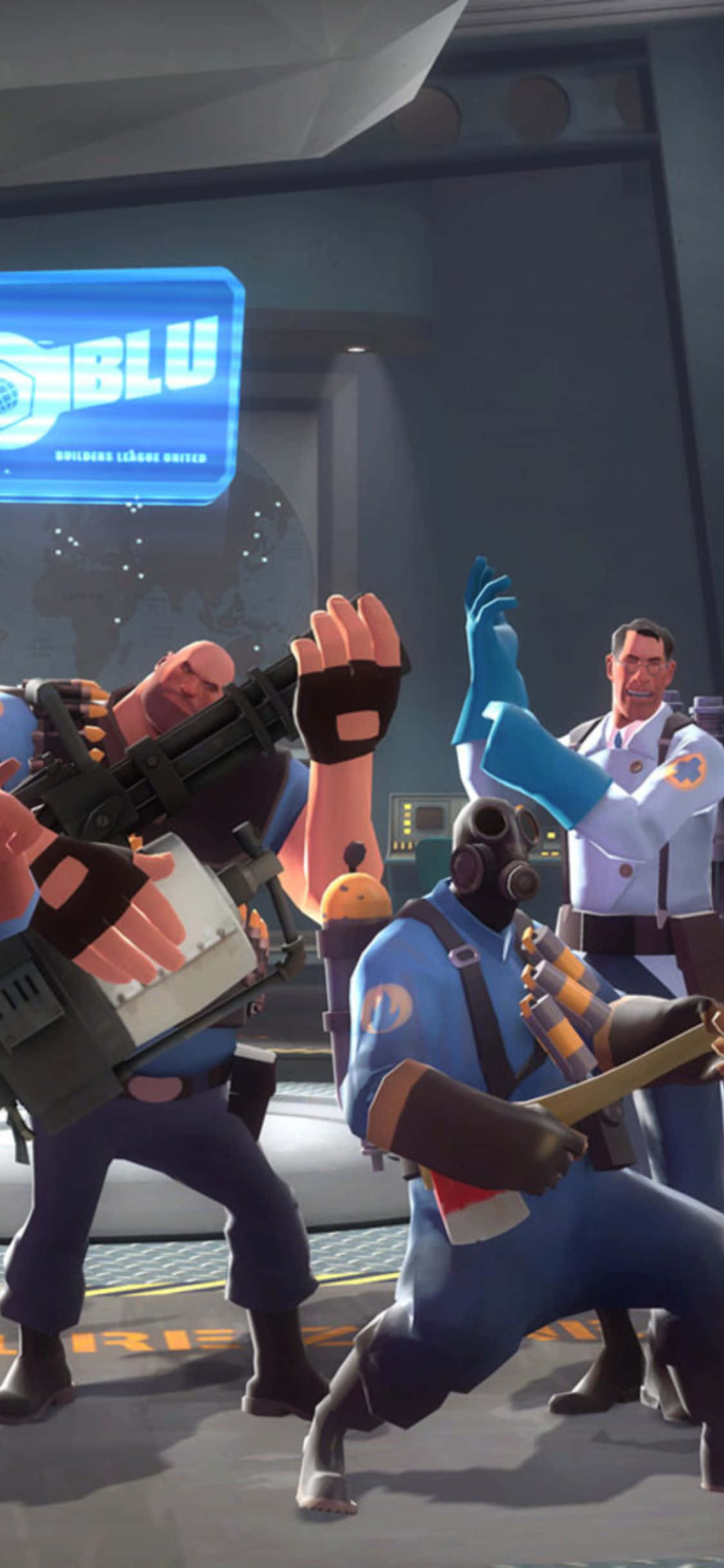 iPhone XS Team Fortress 2 Komik Arkaplan Duvar Kağıdı