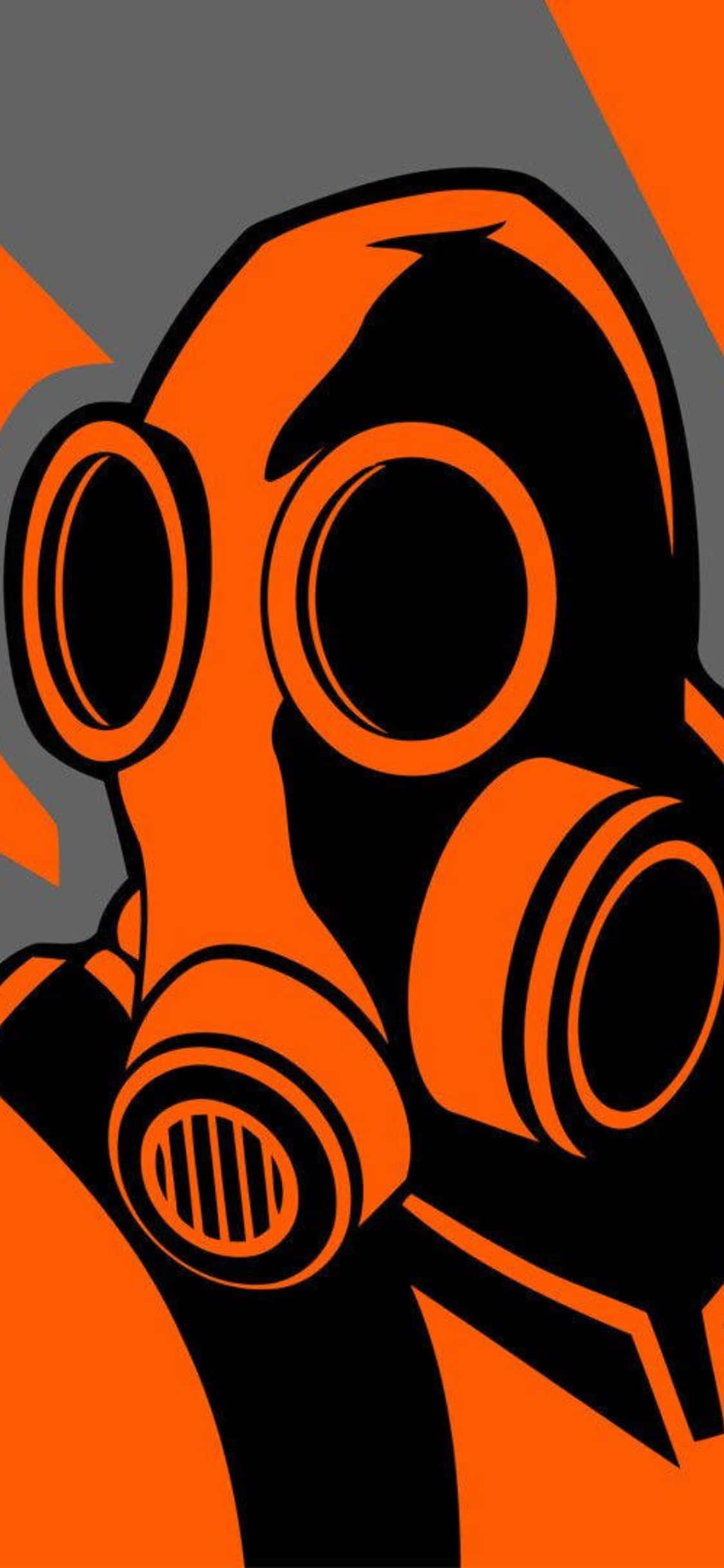 iPhone Xs TF2 Turuncu Tonlu Pyro Arka Planı Duvar Kağıdı