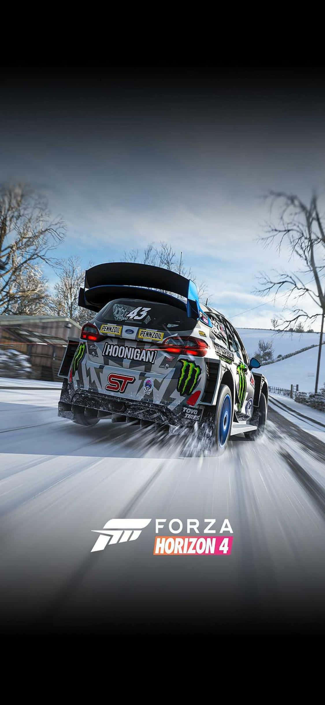 iPhone Xs ve Forza Horizon 4 ile Sürücü Koltuğuna Oturun Duvar Kağıdı
