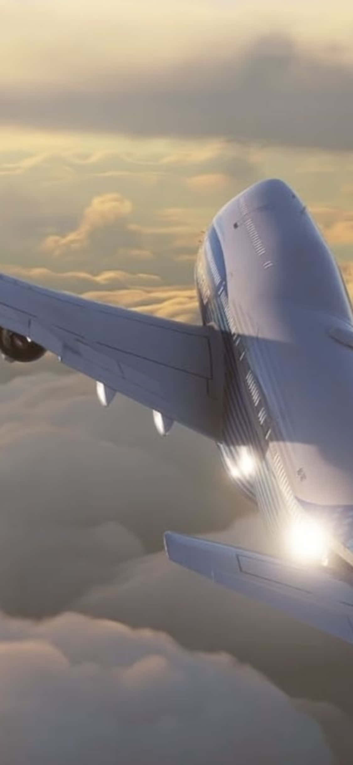 iPhone Xs ve Microsoft Flight Simulator ile Göklere Yükselin Duvar Kağıdı
