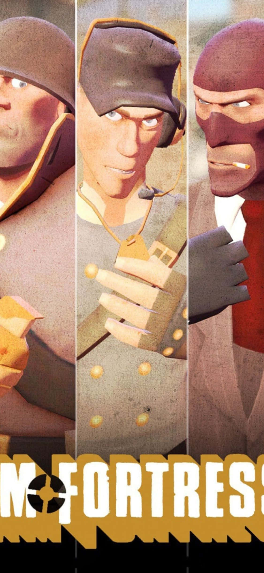 iPhone Xs ve Team Fortress 2 ile saatlerce süren sürükleyici eğlencenin tadını çıkarın Duvar Kağıdı